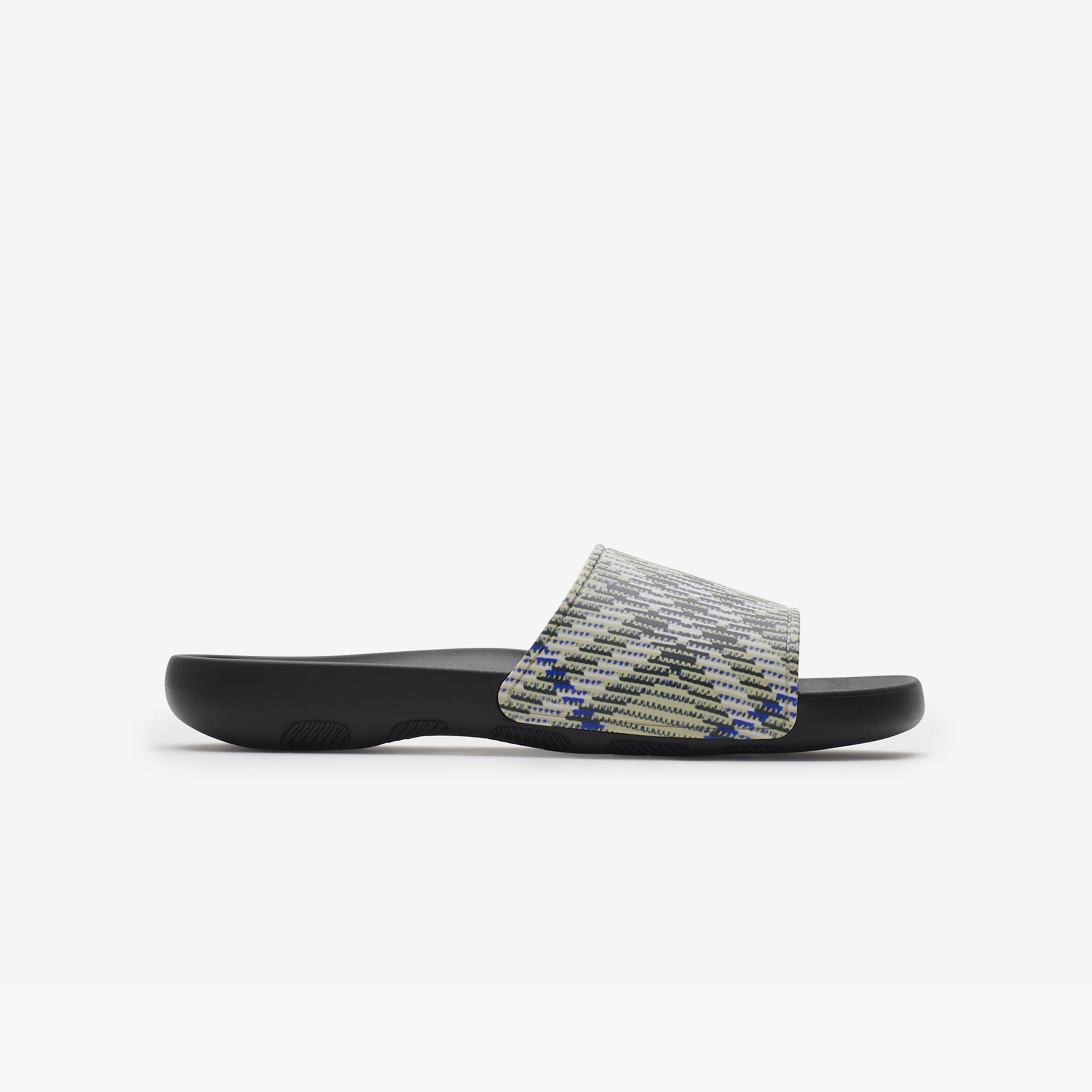 Burberry Dive Slides Erkek Krem Terlik