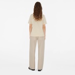 Burberry For Daisy Logo Cotton Kadın Krem T-Shirt