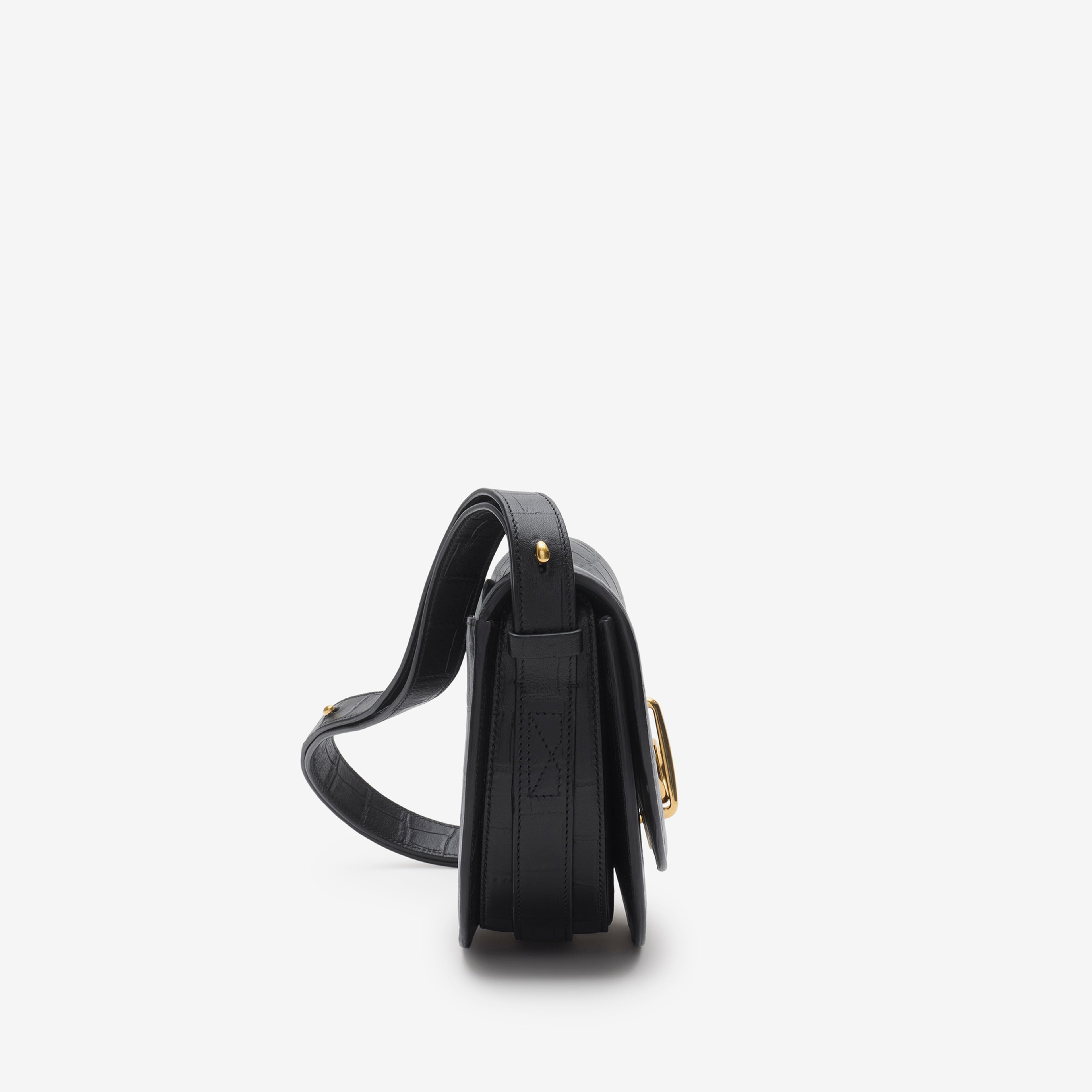 Burberry Small Rocking Horse Kadın Siyah Omuz Çantası