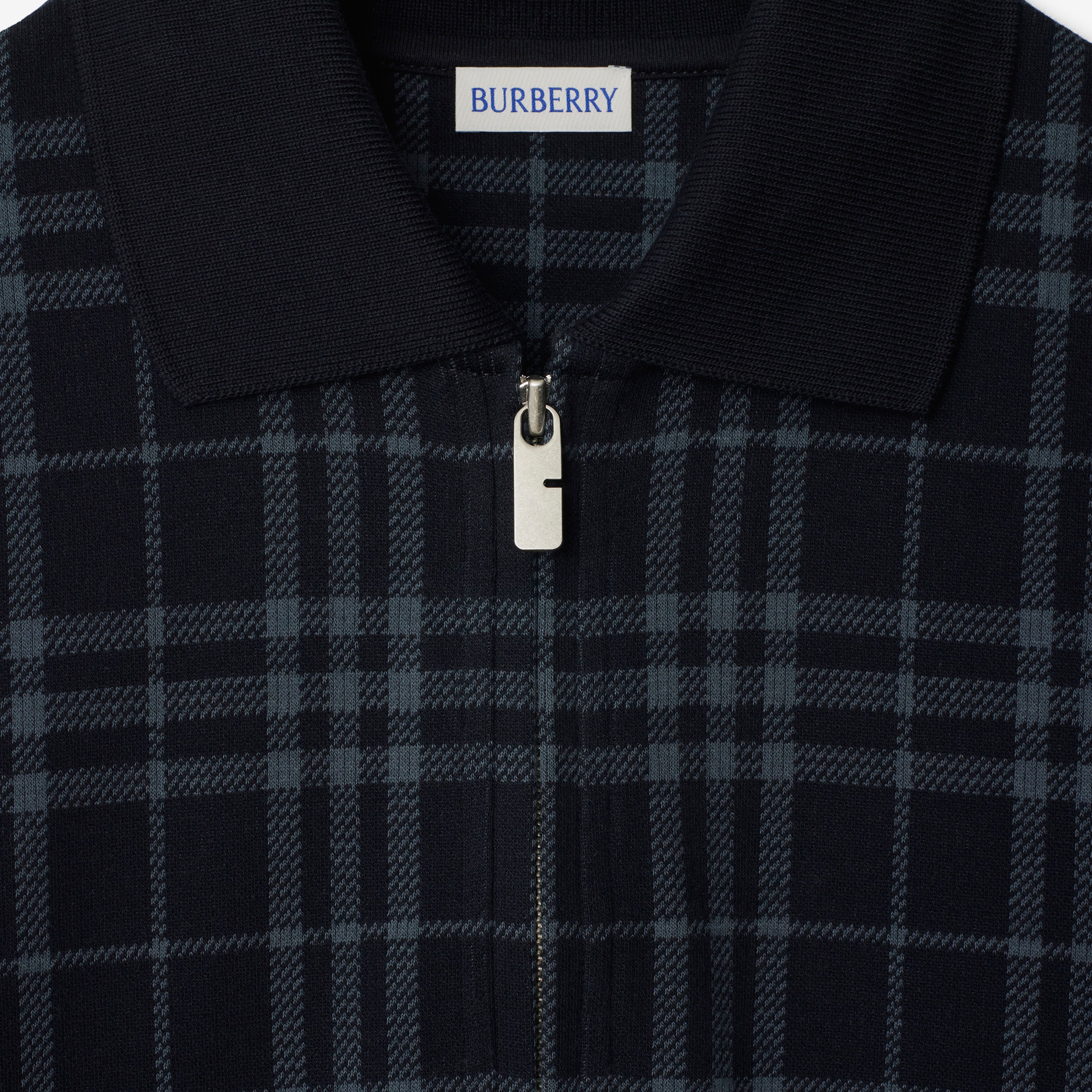 Burberry For Stretch Cotton Blend Erkek Lacivert Polo