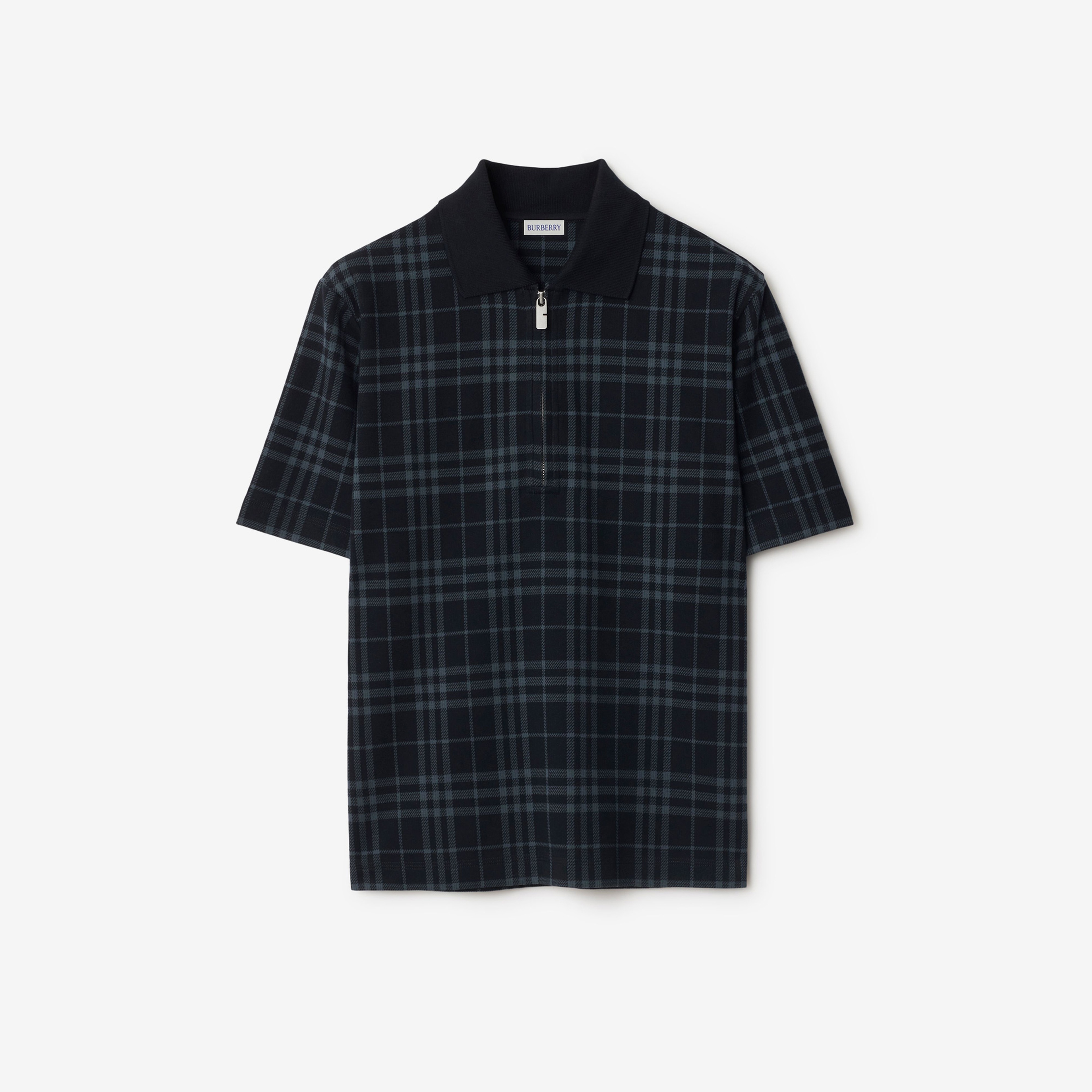 Burberry For Stretch Cotton Blend Erkek Lacivert Polo
