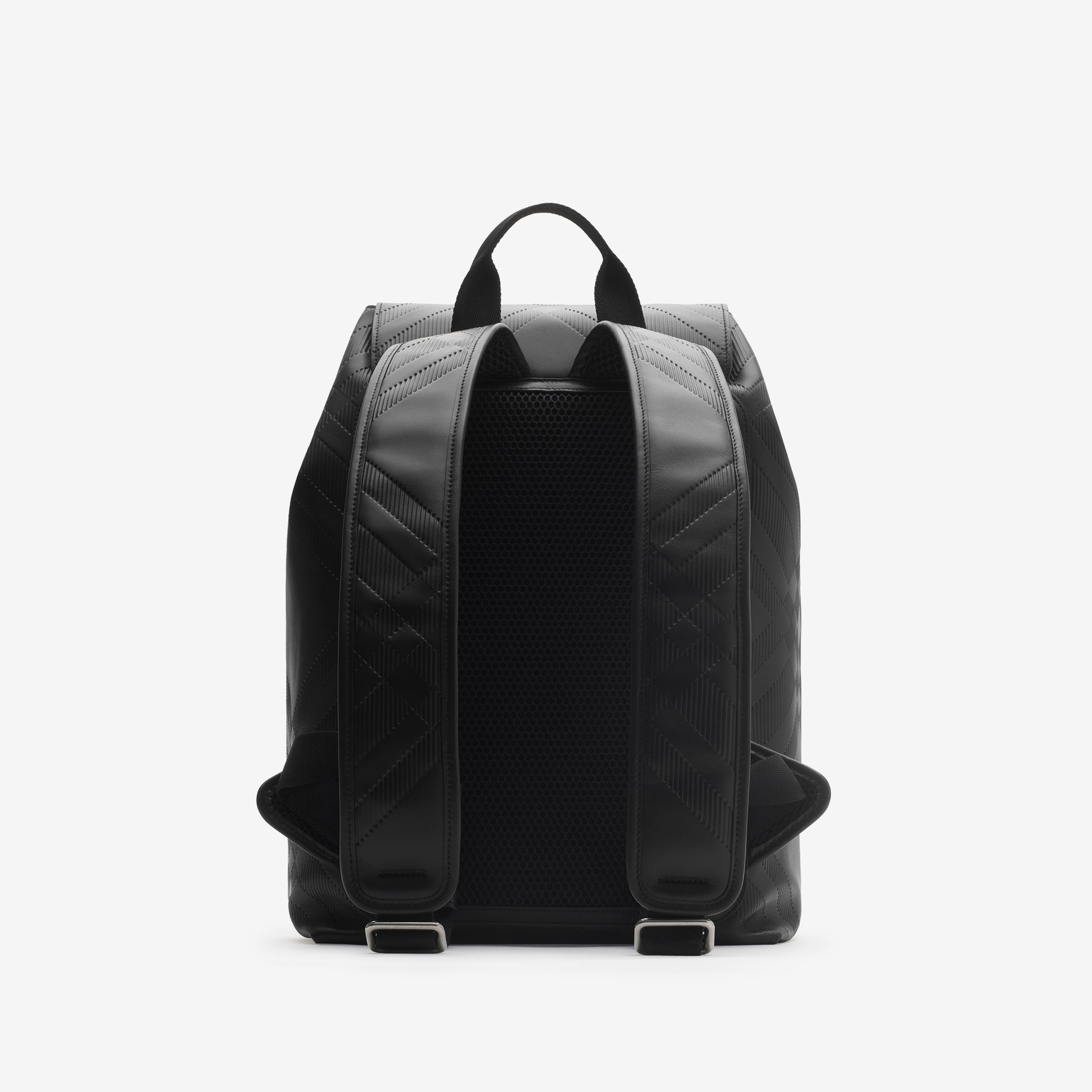 Burberry E5L Embossed Erkek Siyah Sırt Çantası