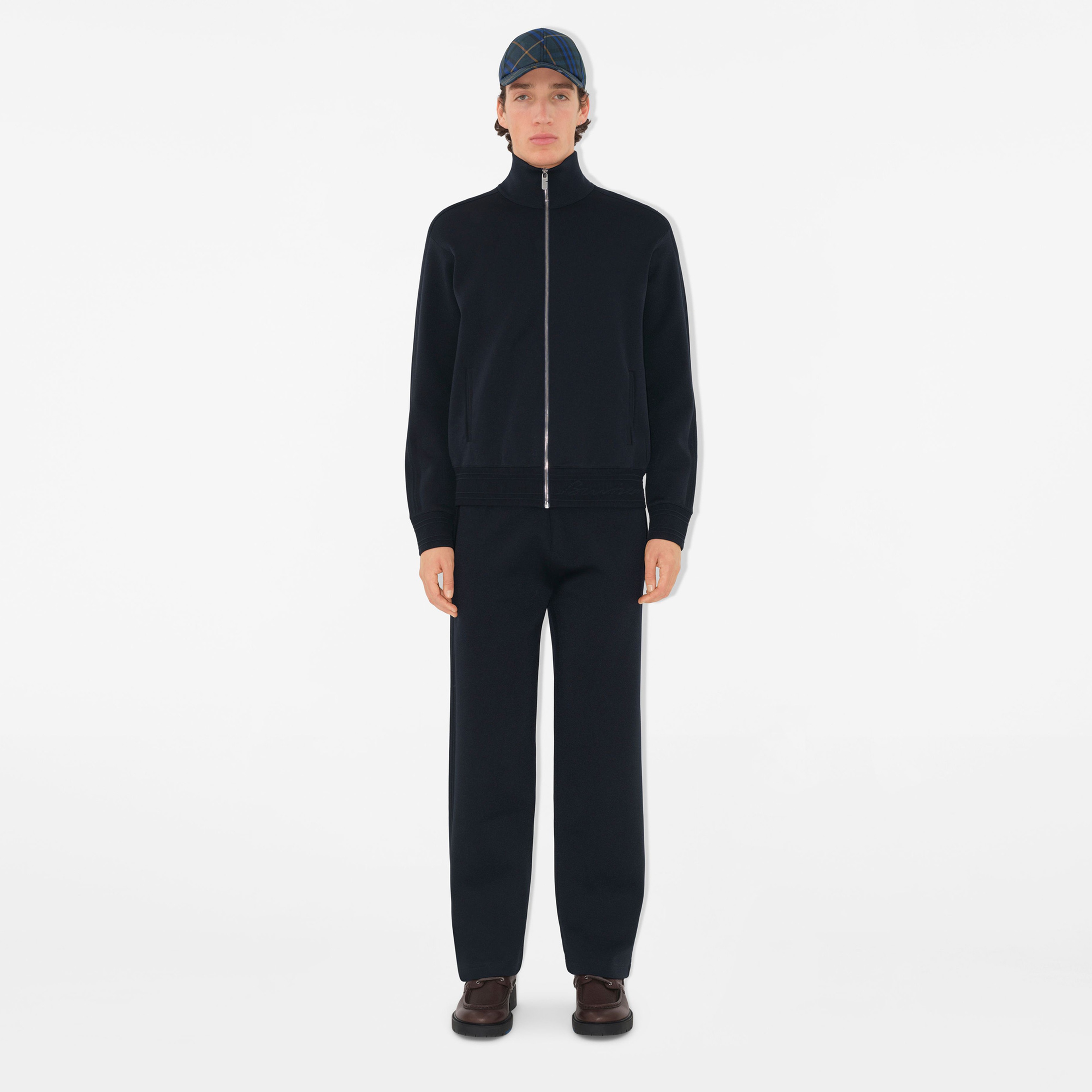 Burberry Uv Viscose Blend Track Erkek Lacivert Ceket