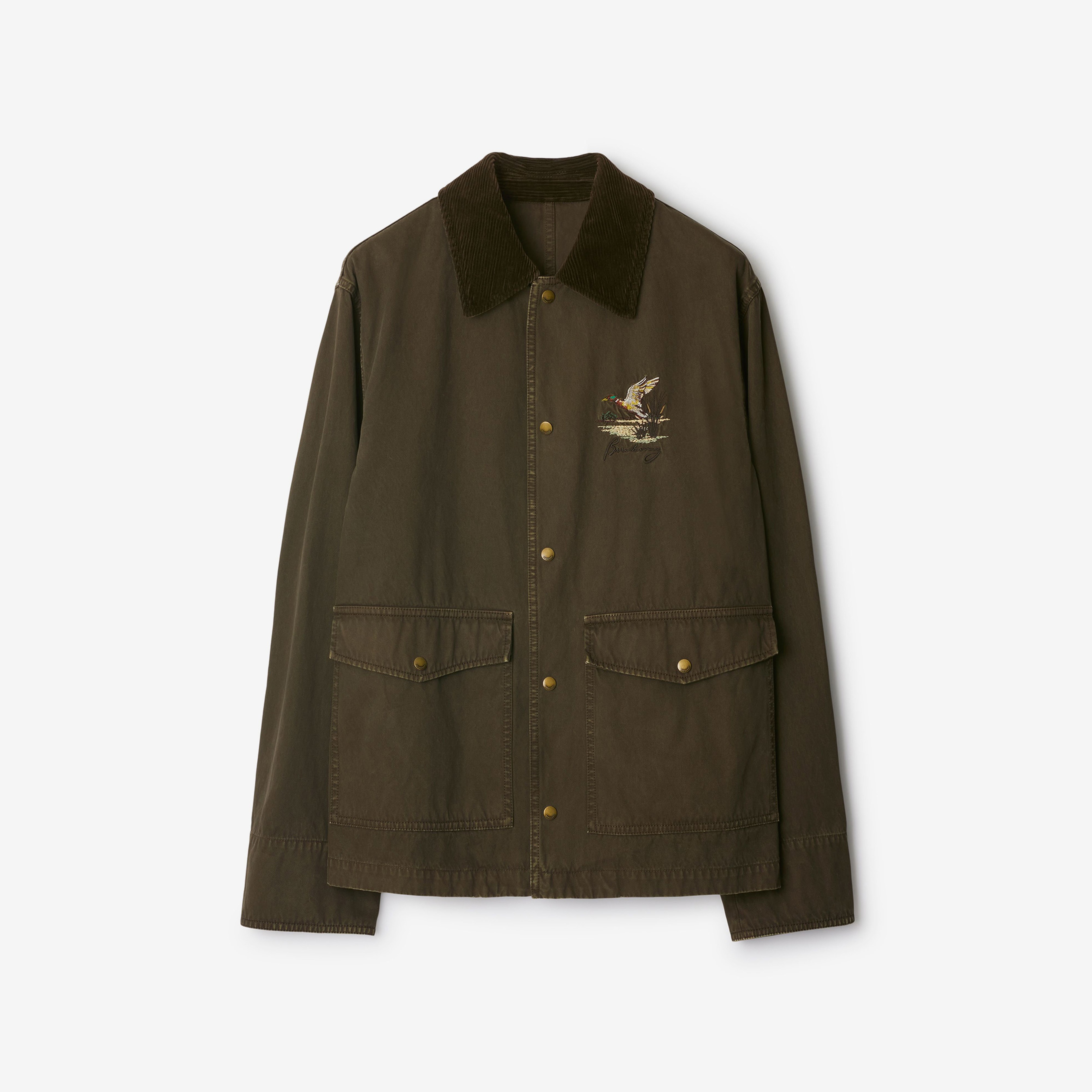 Burberry Casual Cotton Field Erkek Haki Mont