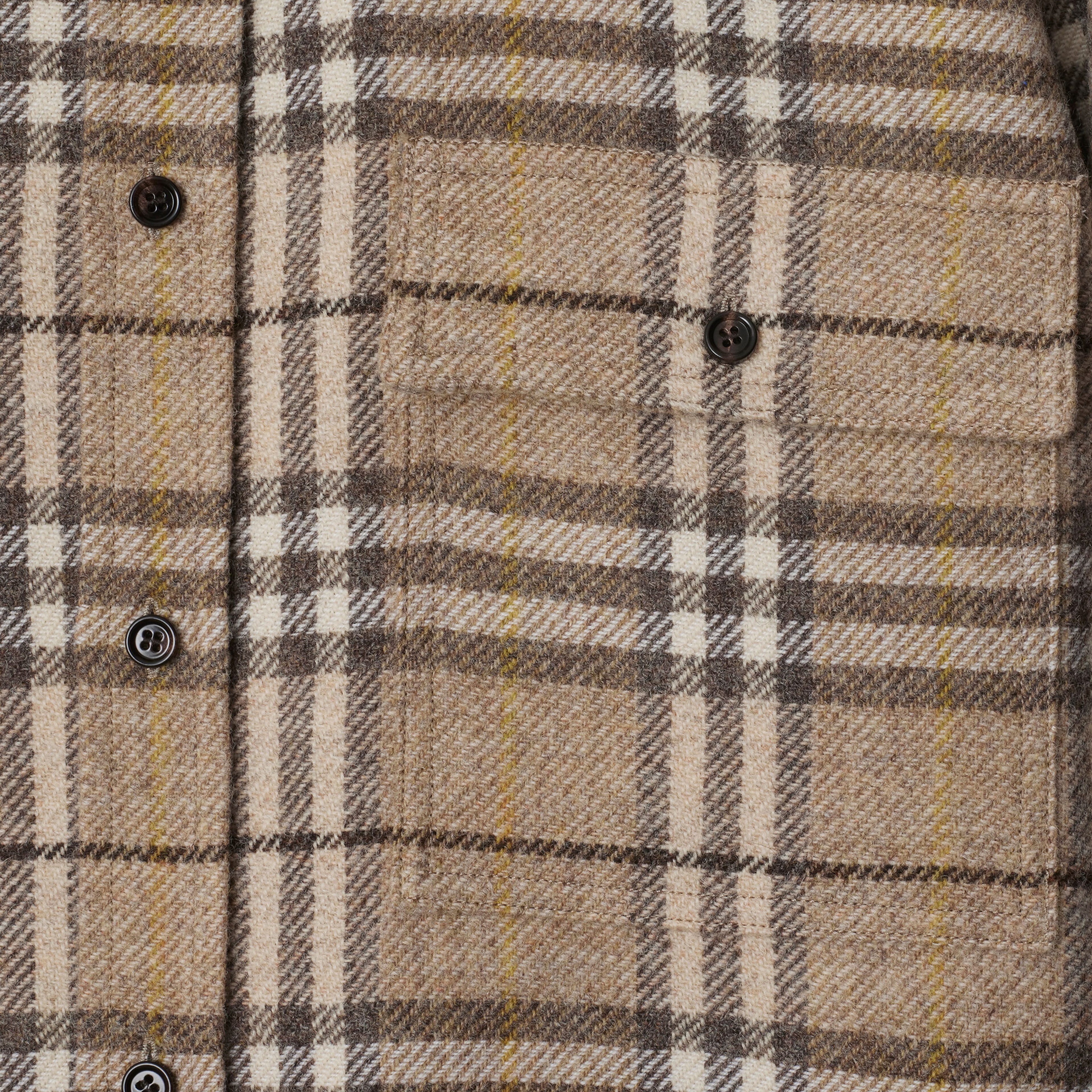 Burberry Ros Oversized Wool Erkek Bej Gömlek