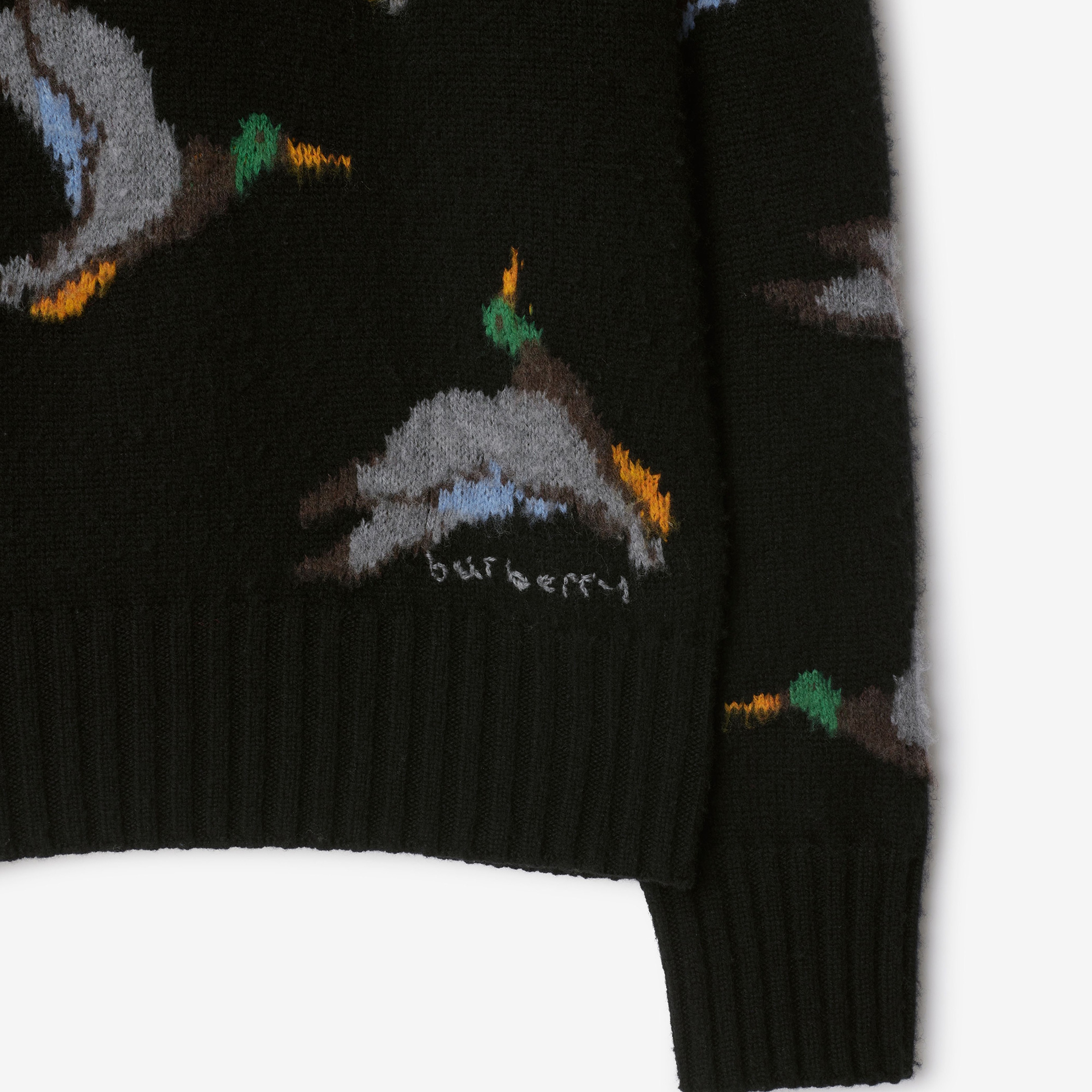 Burberry Smt Duck Wool Erkek Siyah Kazak