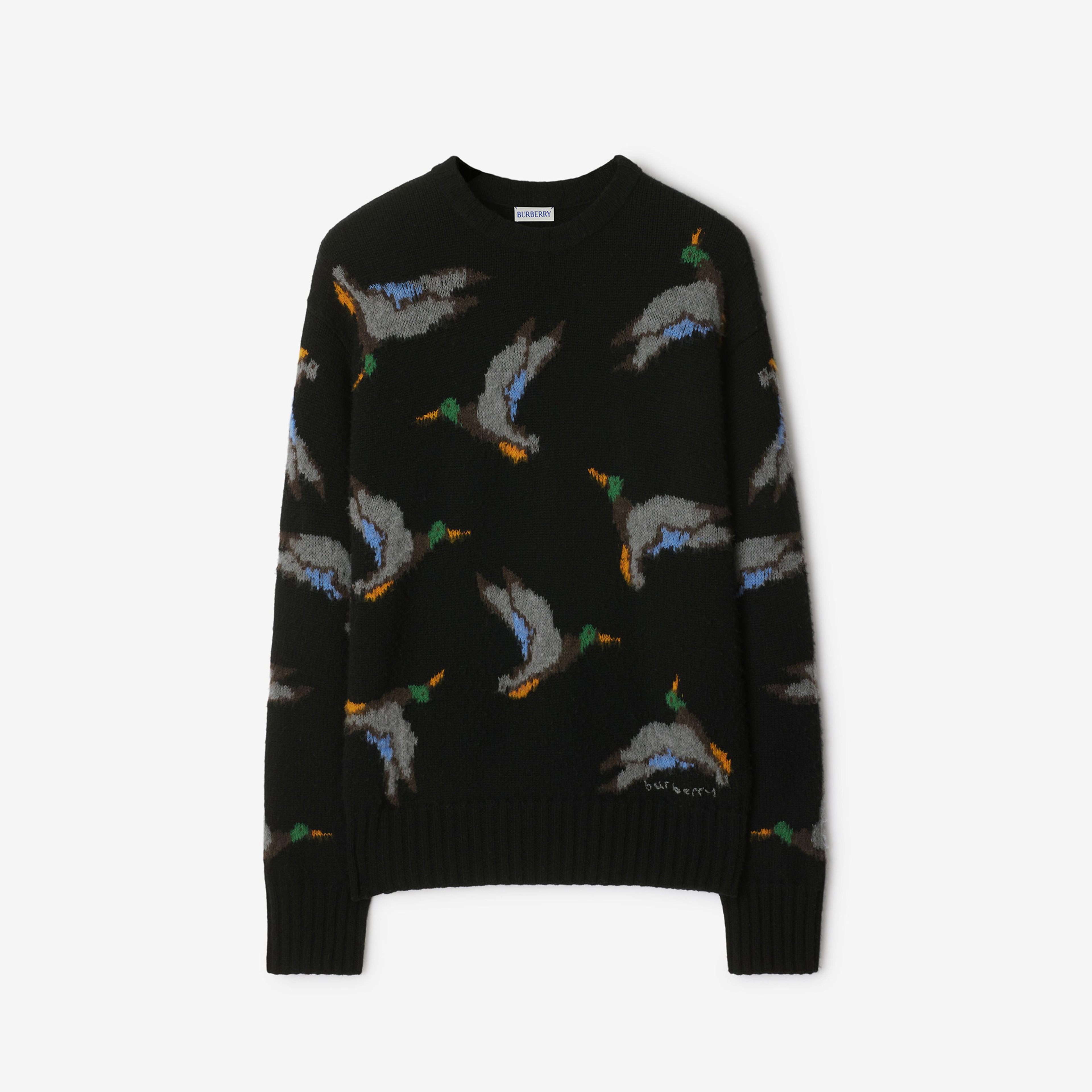 Burberry Smt Duck Wool Erkek Siyah Kazak