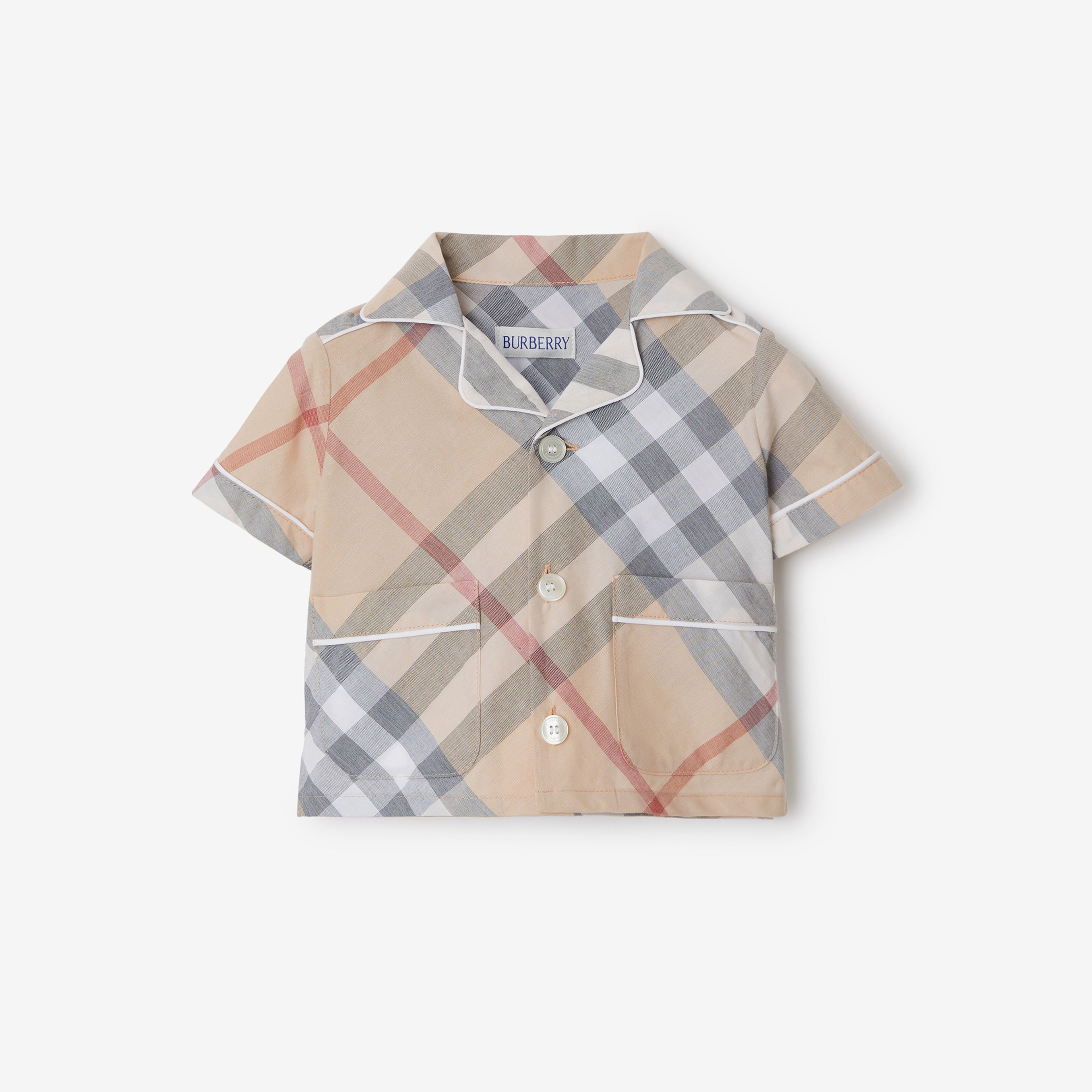 Burberry Carey Set Cotton Two-Piece Çocuk Bej Hediye Seti