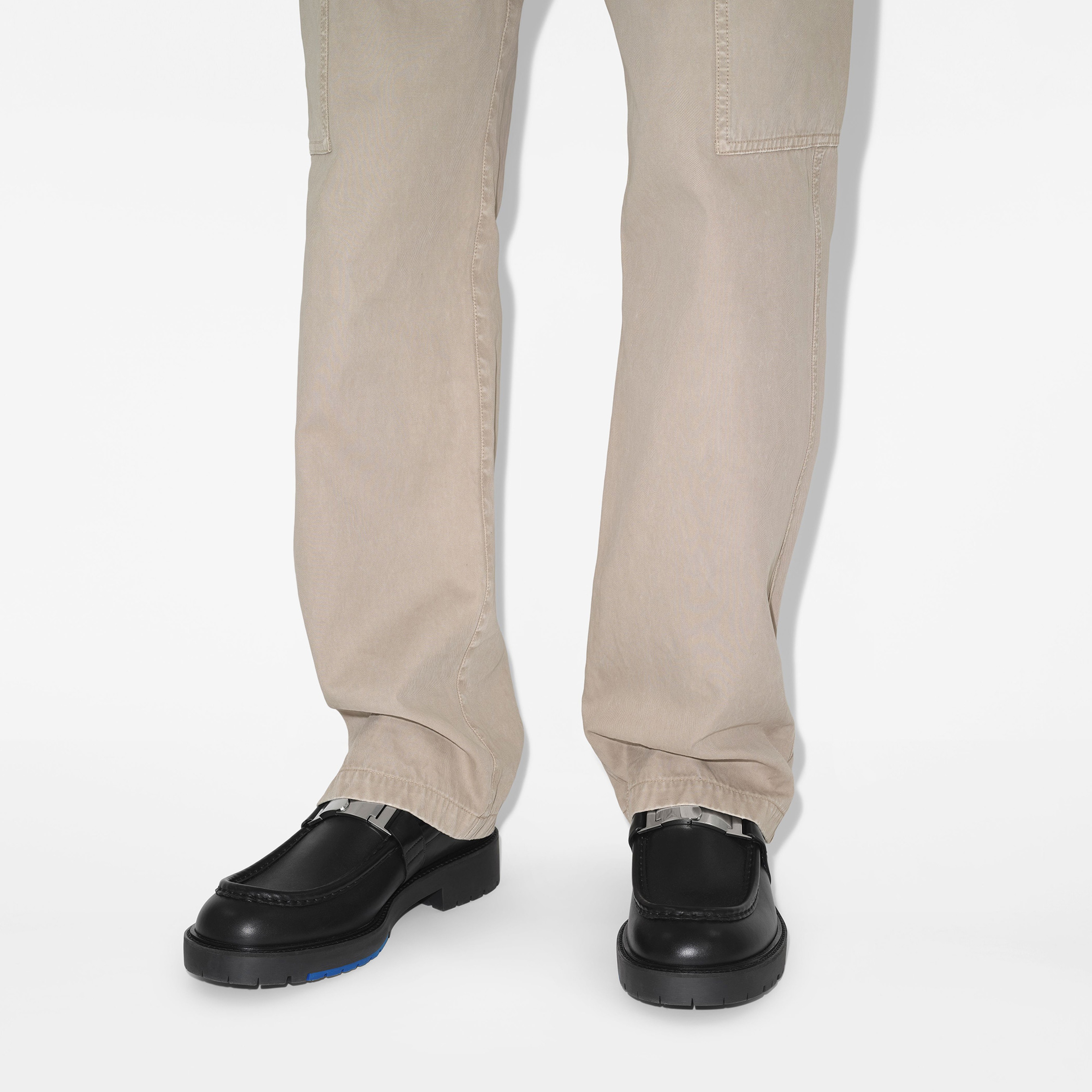 Burberry Leather Raft Loafers Erkek Siyah Günlük Ayakkabı