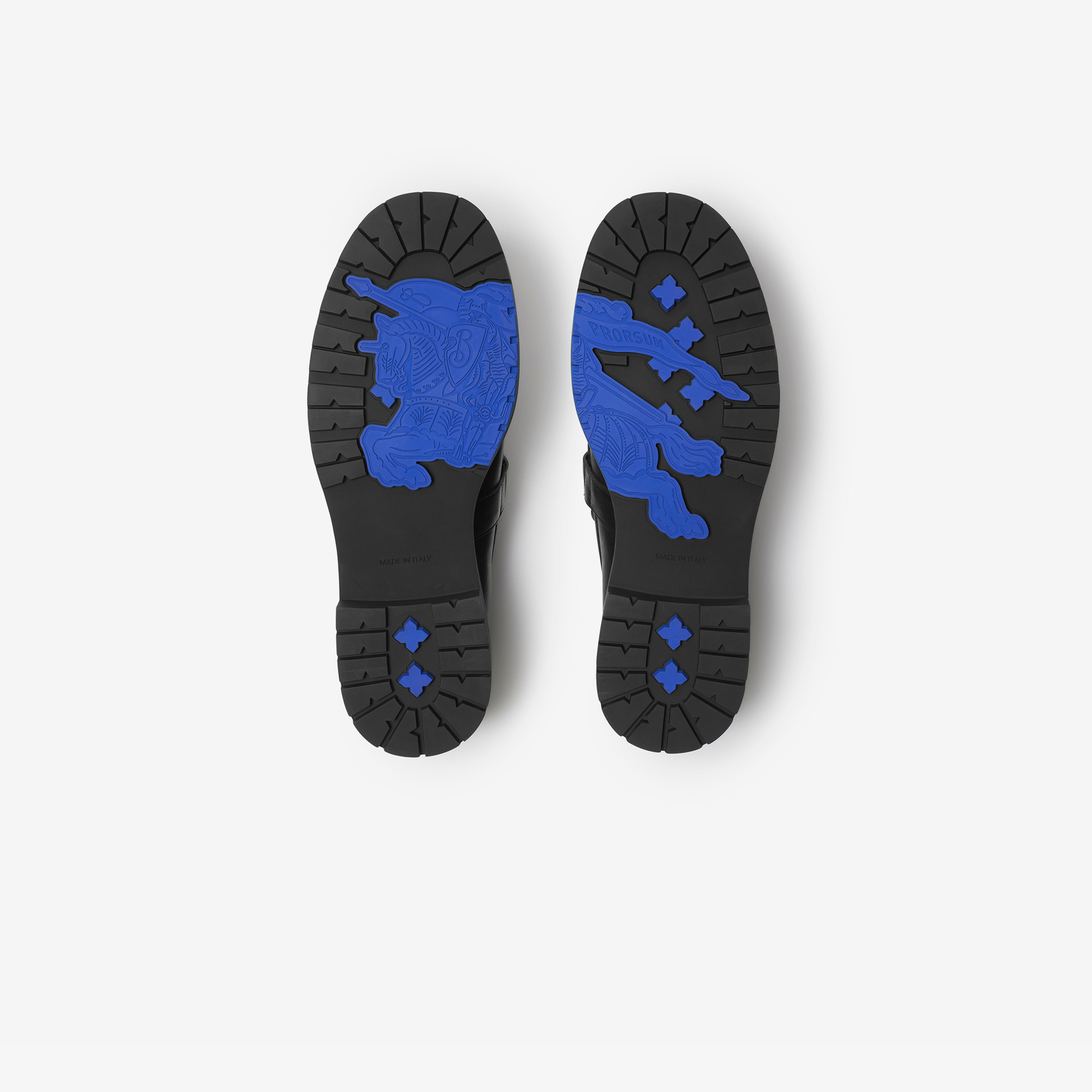 Burberry Leather Raft Loafers Erkek Siyah Günlük Ayakkabı