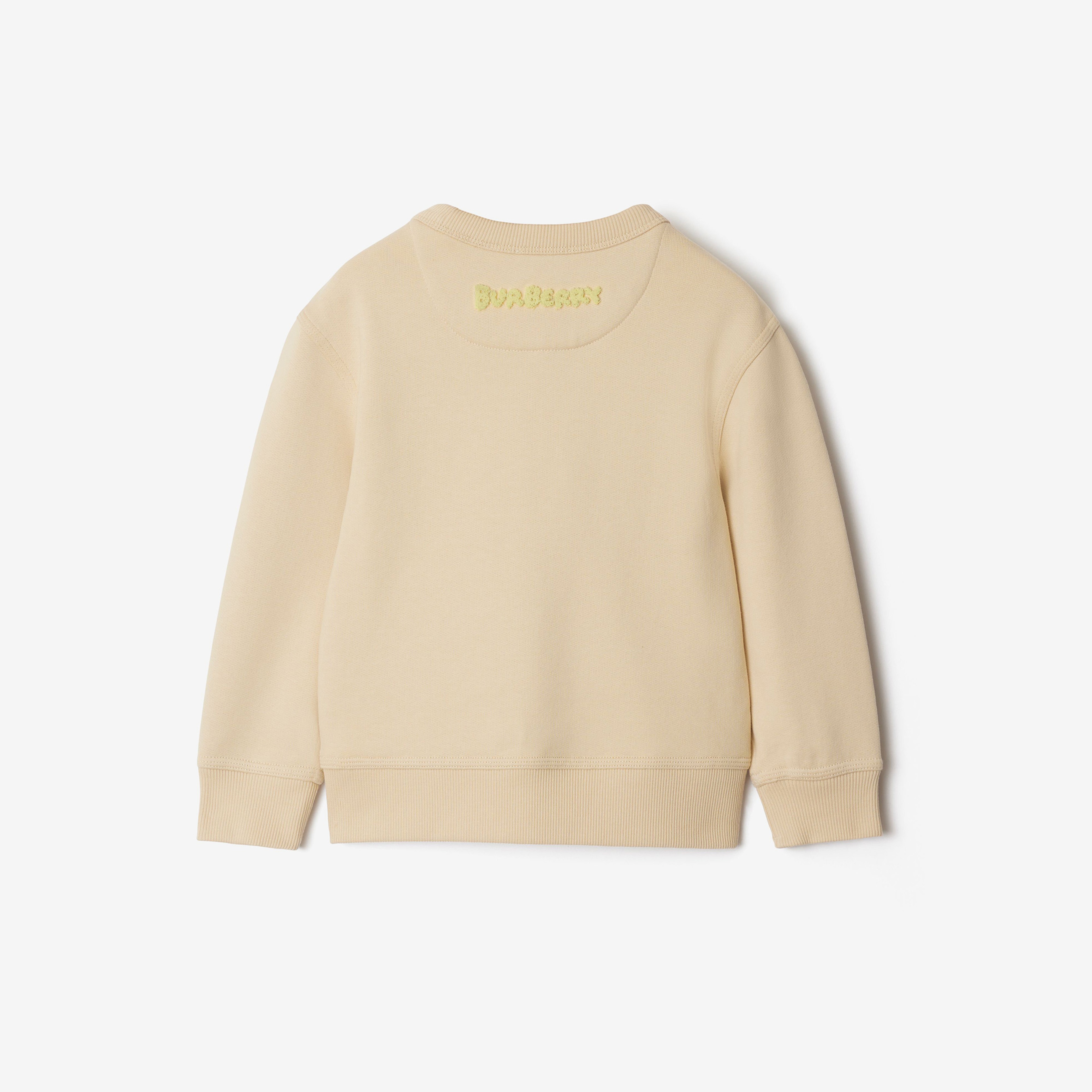 Burberry Matthew Snake Cotton Çocuk Krem Sweatshirt