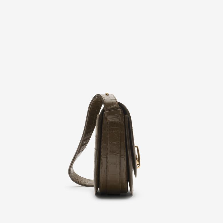 Burberry Medium Rocking Horse Kadın Haki Omuz Çantası