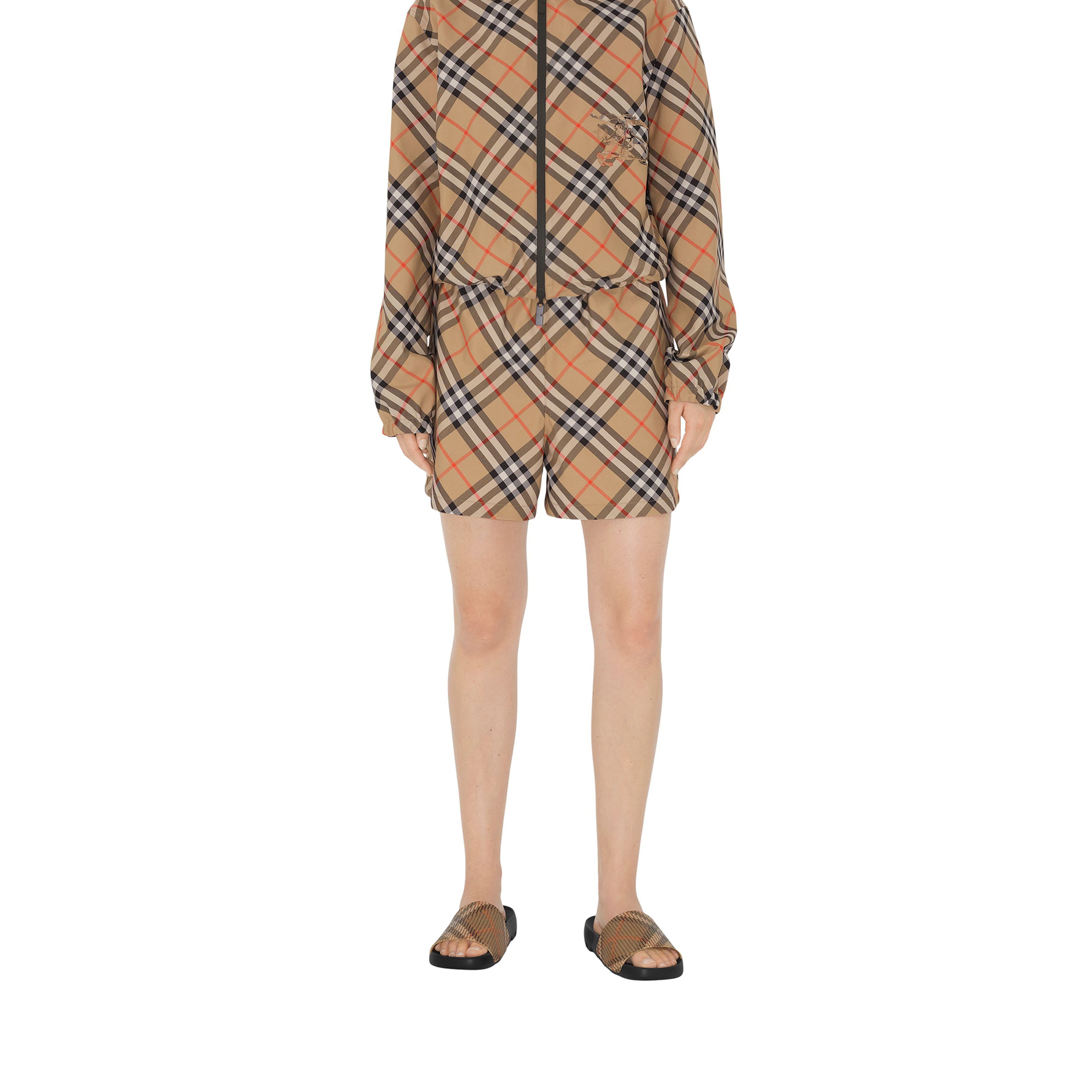 Burberry Dive Slides Kadın Bej Terlik