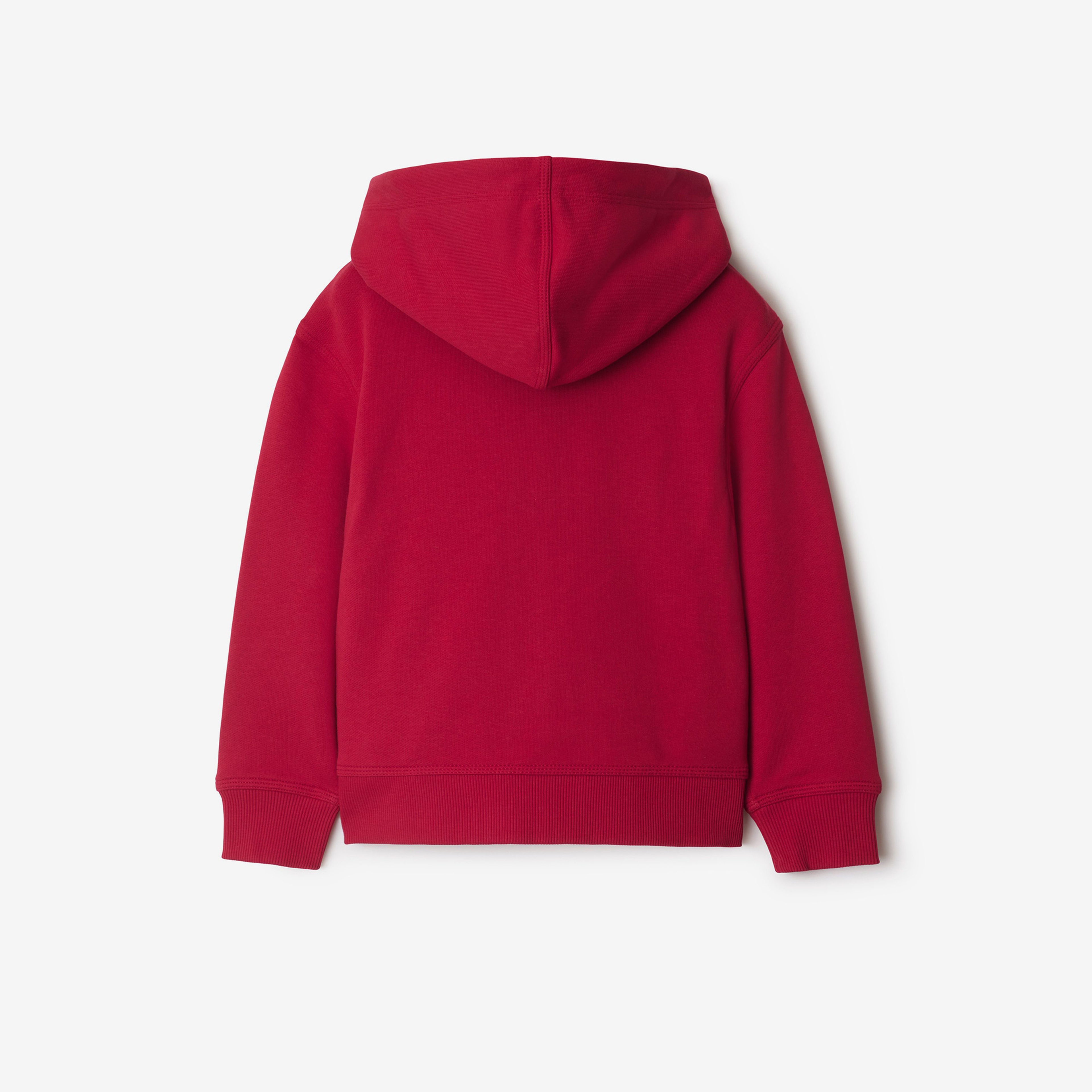 Burberry Clyde Snake Cotton Zip Çocuk Kırmızı Hoodie