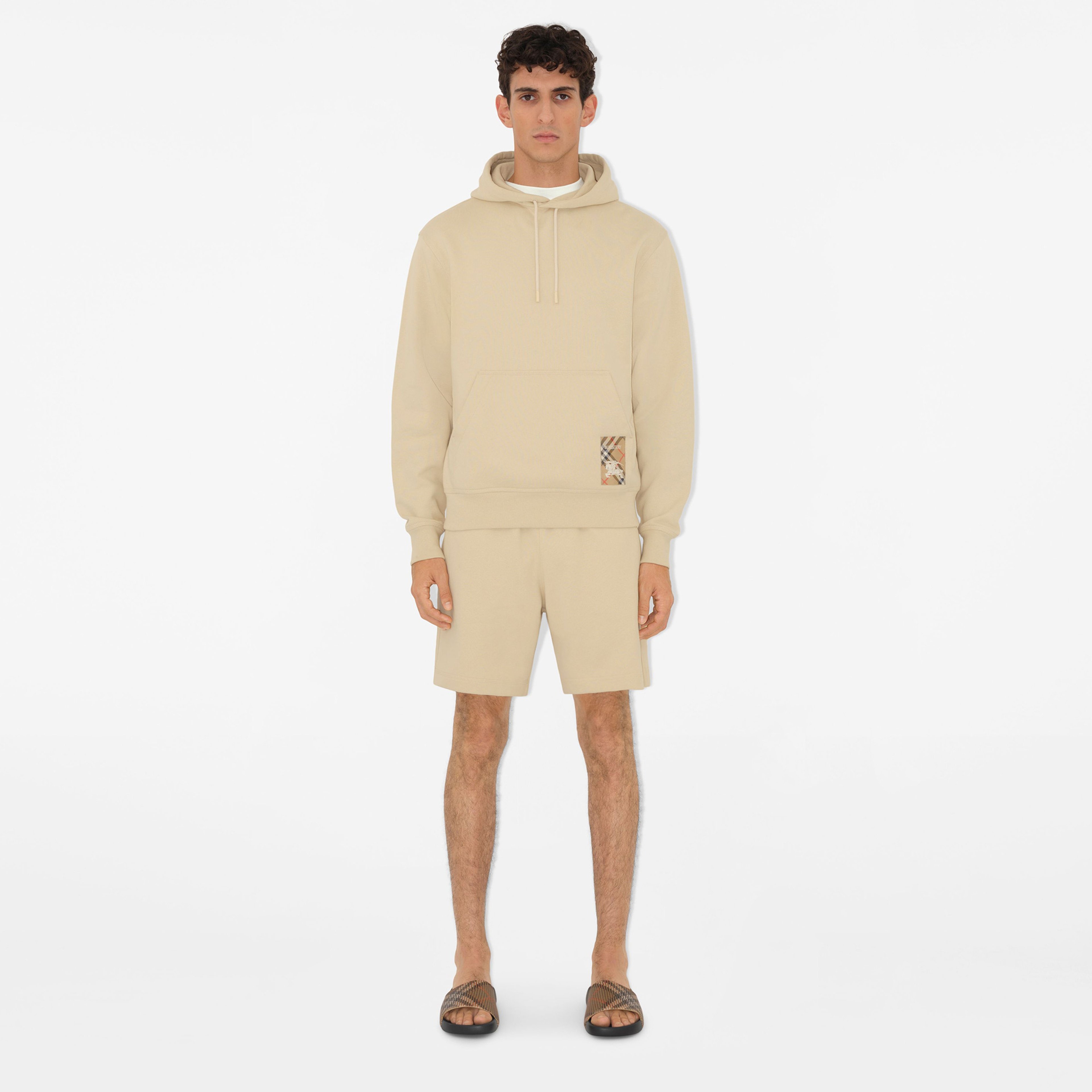 Burberry Dive Slides Erkek Bej Terlik