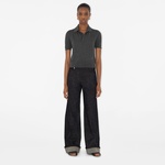 Burberry Pai Wool Kadın Gri Polo