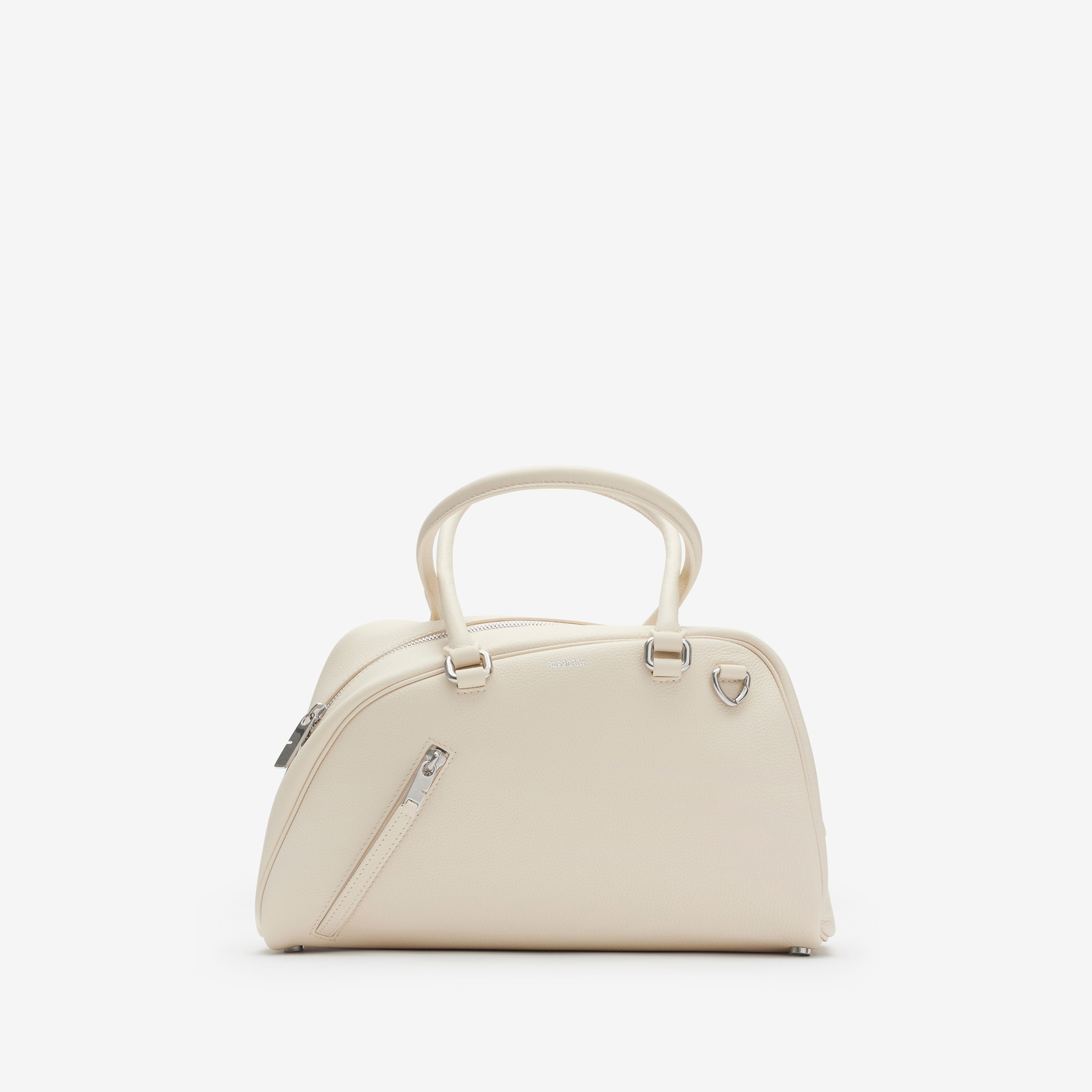 Burberry Small Shield Twin Bowling Kadın Krem Omuz Çantası