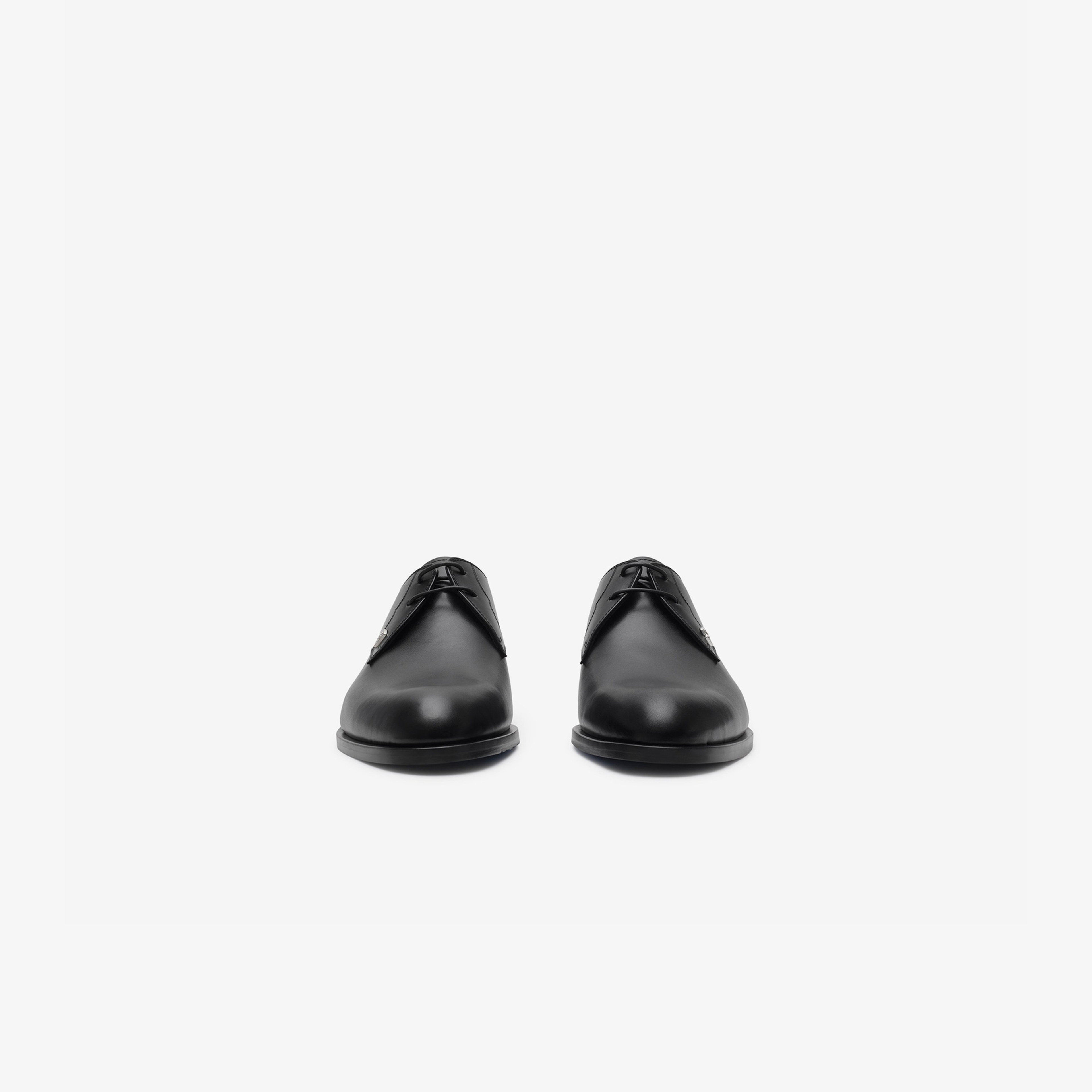 Burberry Lace Up Leather Carlyle Derby Erkek Siyah Günlük Ayakkabı