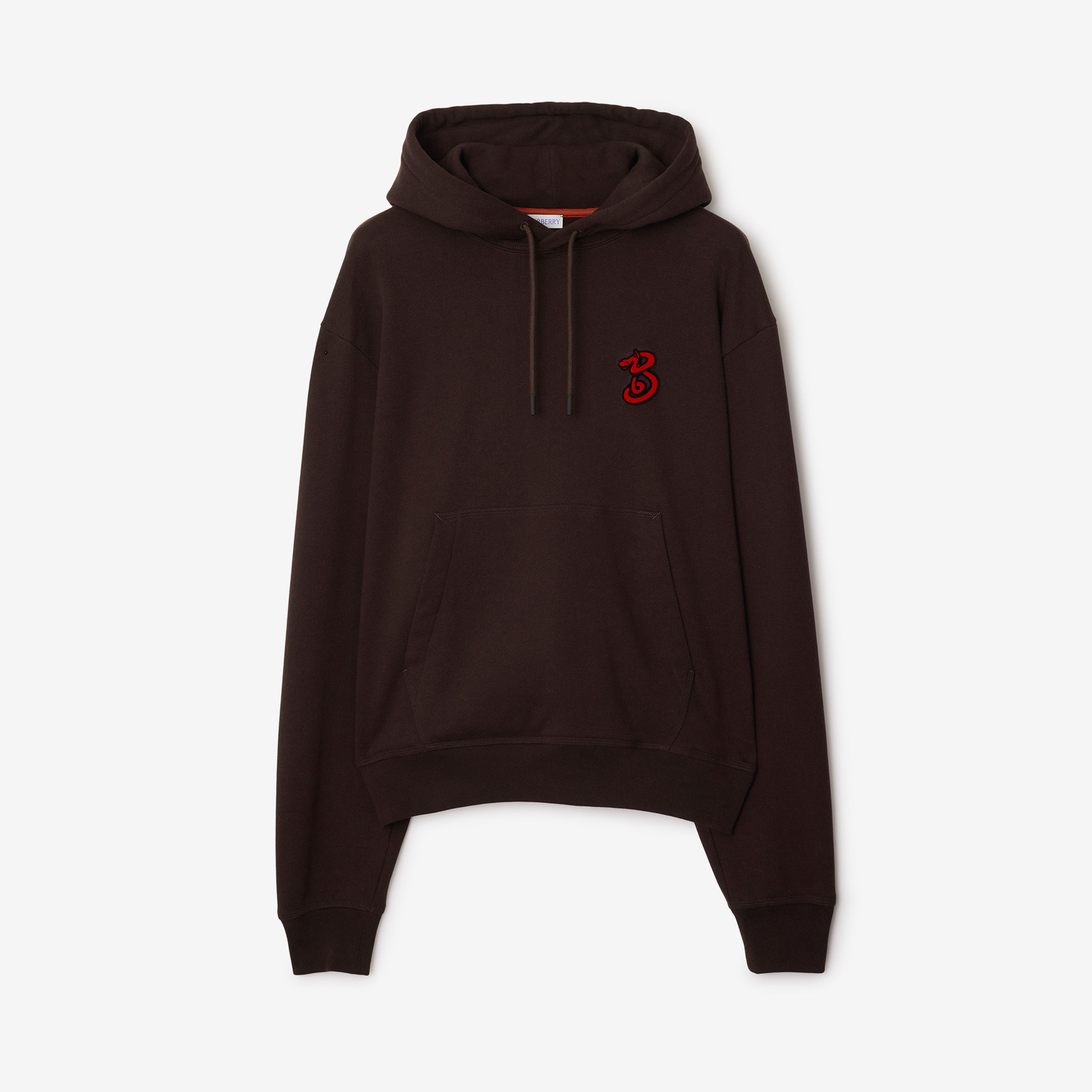 Burberry Lny25 Ots Snake Cotton Erkek Siyah Hoodie