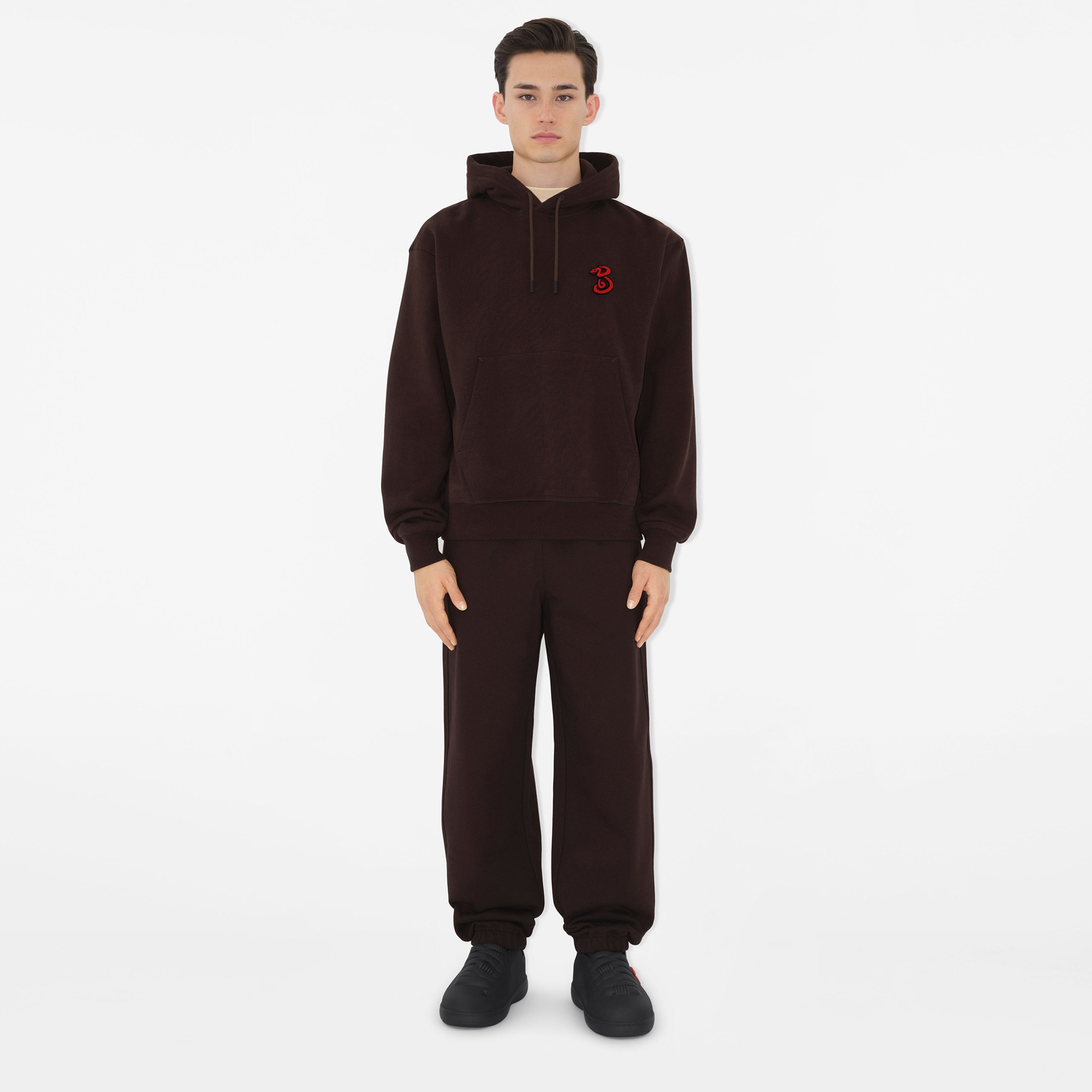 Burberry Lny25 Ots Snake Cotton Jogging Erkek Siyah Eşofman Altı