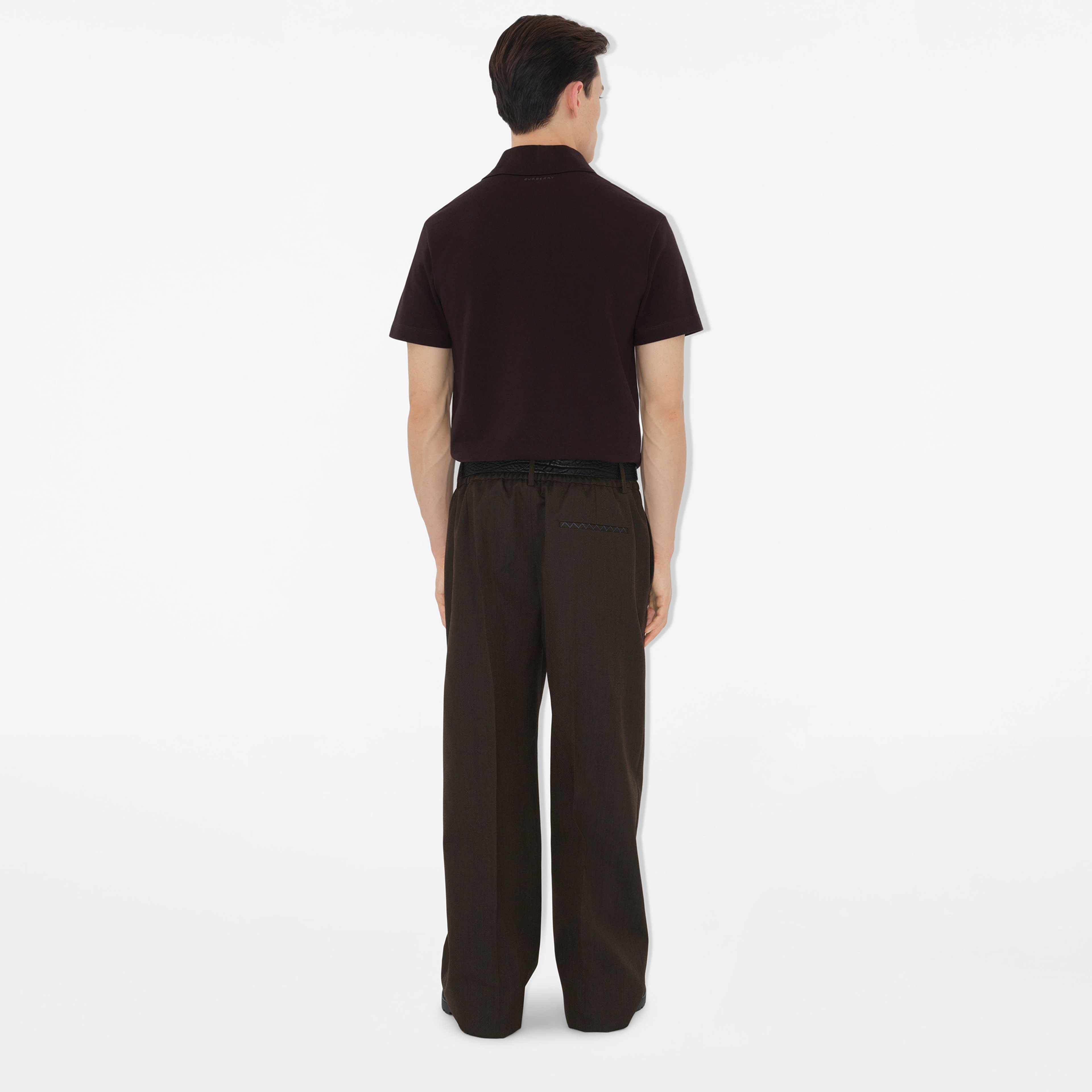 Burberry Lny25 Ots Snake Cotton Erkek Siyah Polo