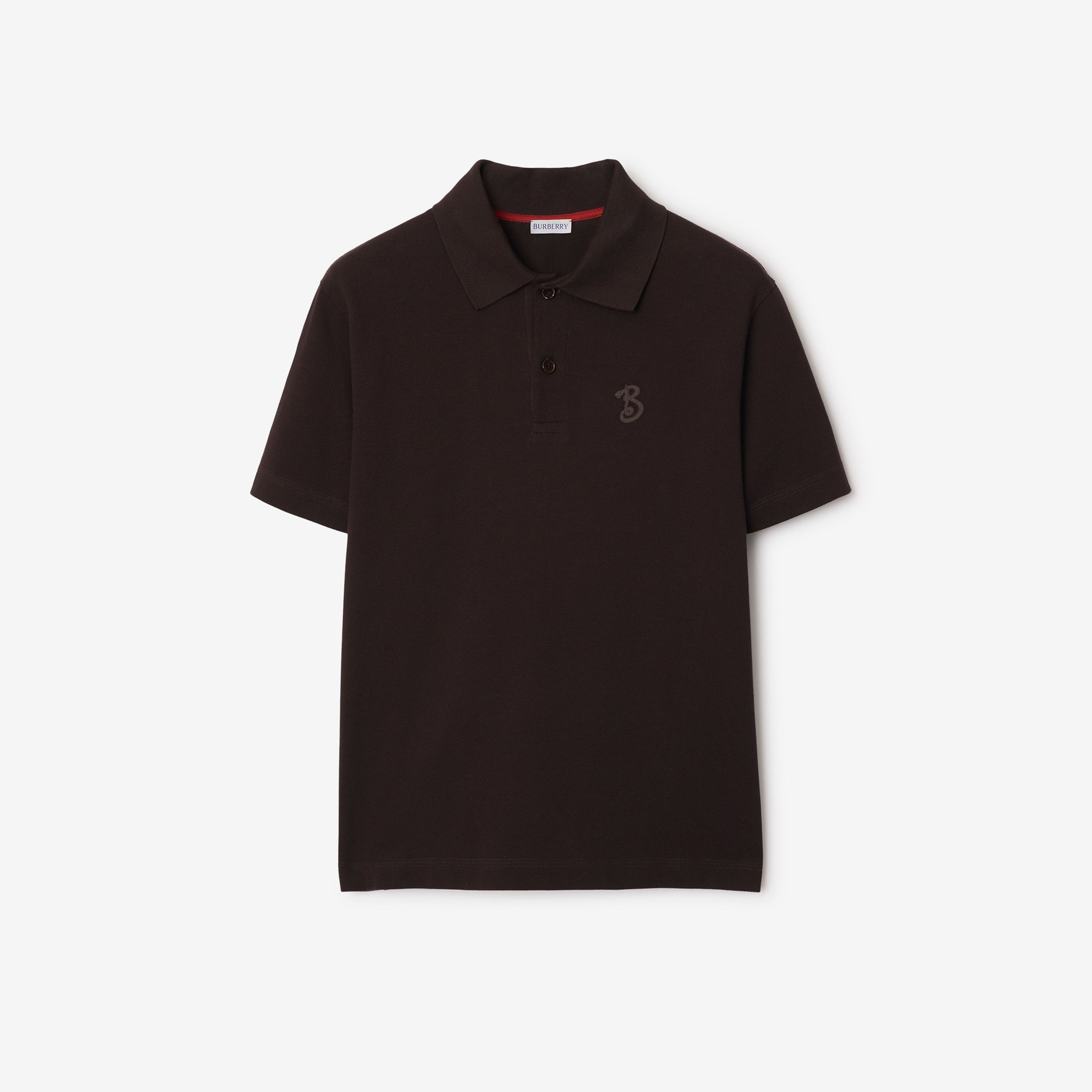 Burberry Lny25 Ots Snake Cotton Erkek Siyah Polo