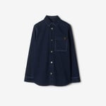 Burberry Pro Regular Fit Denim Kadın Mavi Gömlek