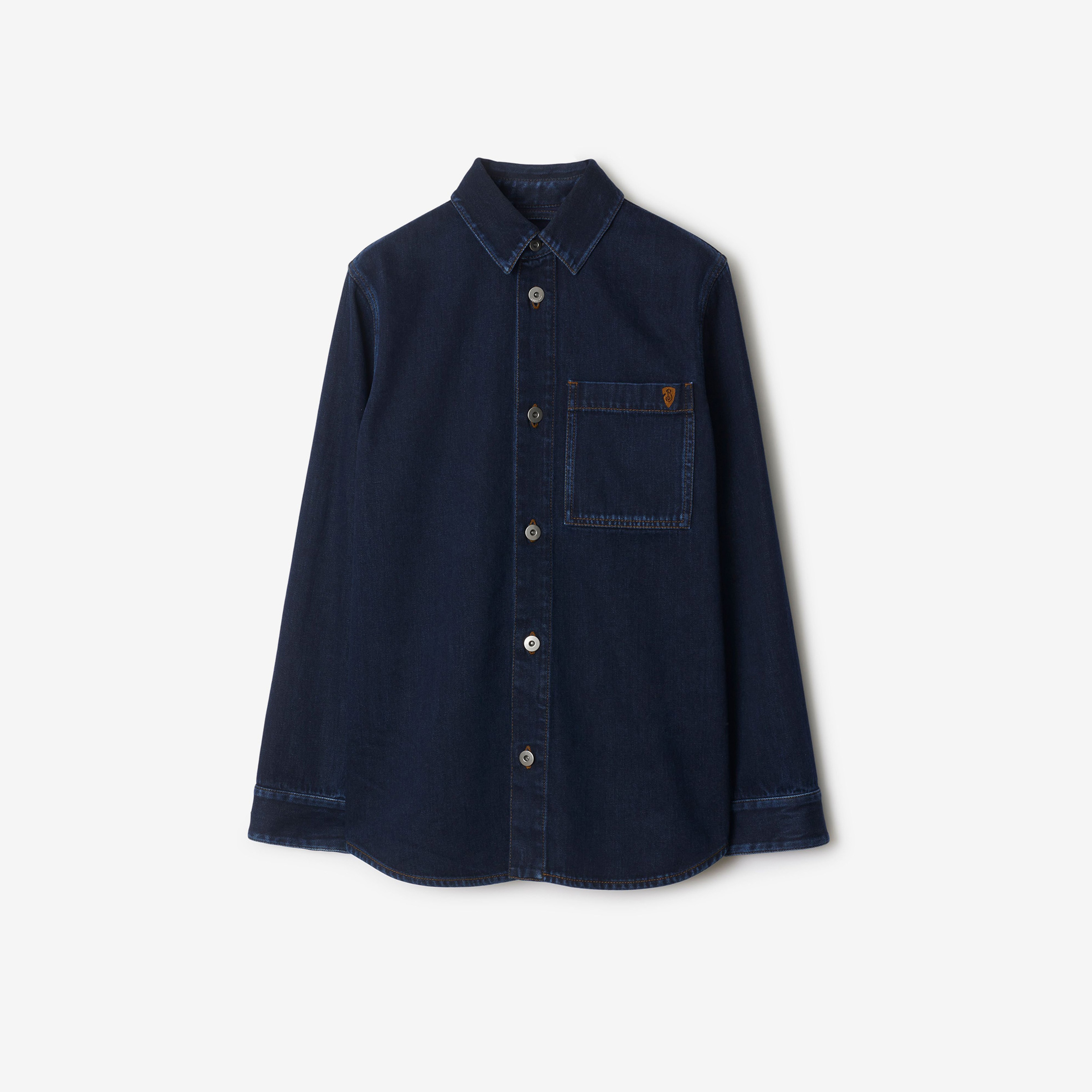 Burberry Pro Regular Fit Denim Kadın Mavi Gömlek