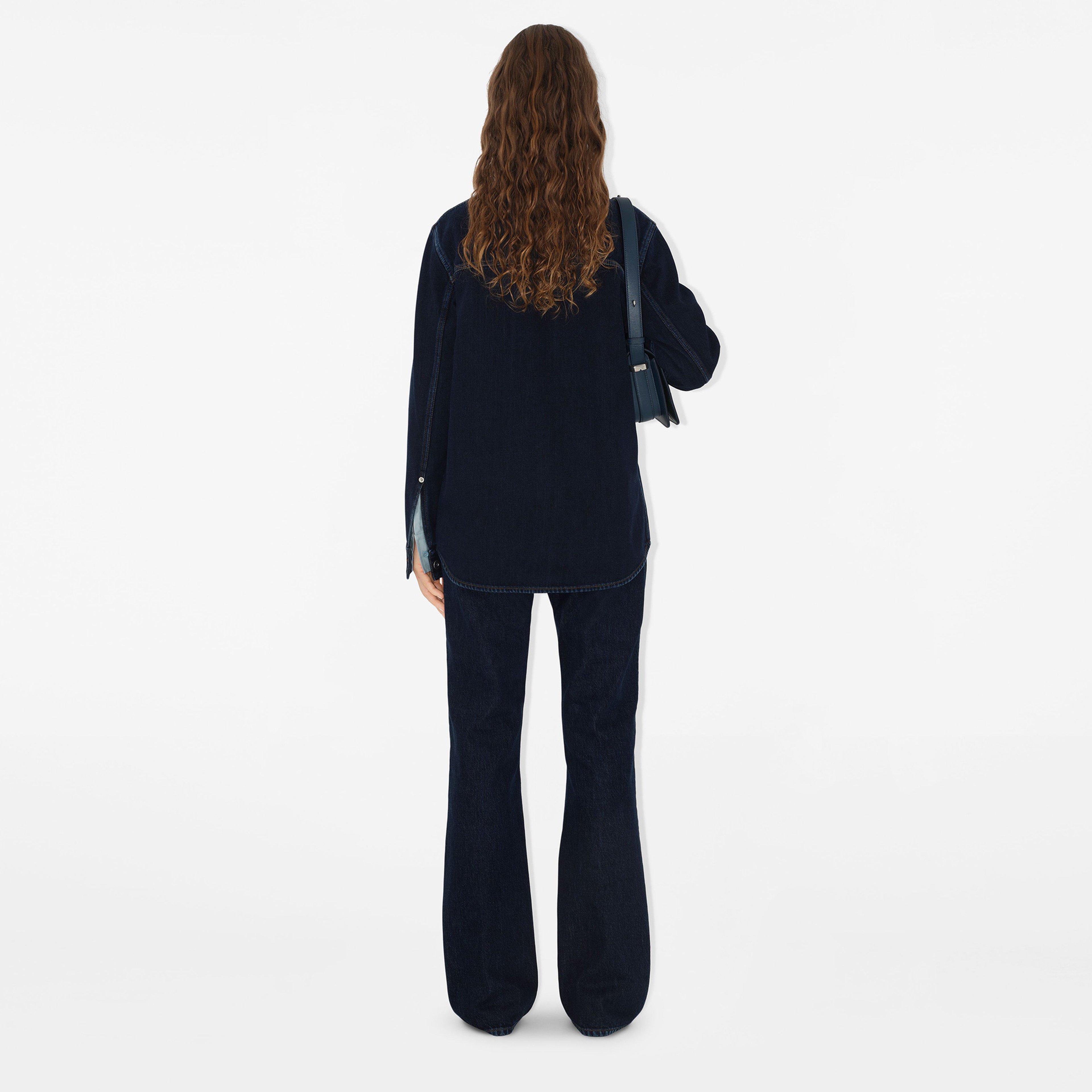 Burberry Pro Regular Fit Denim Kadın Mavi Gömlek