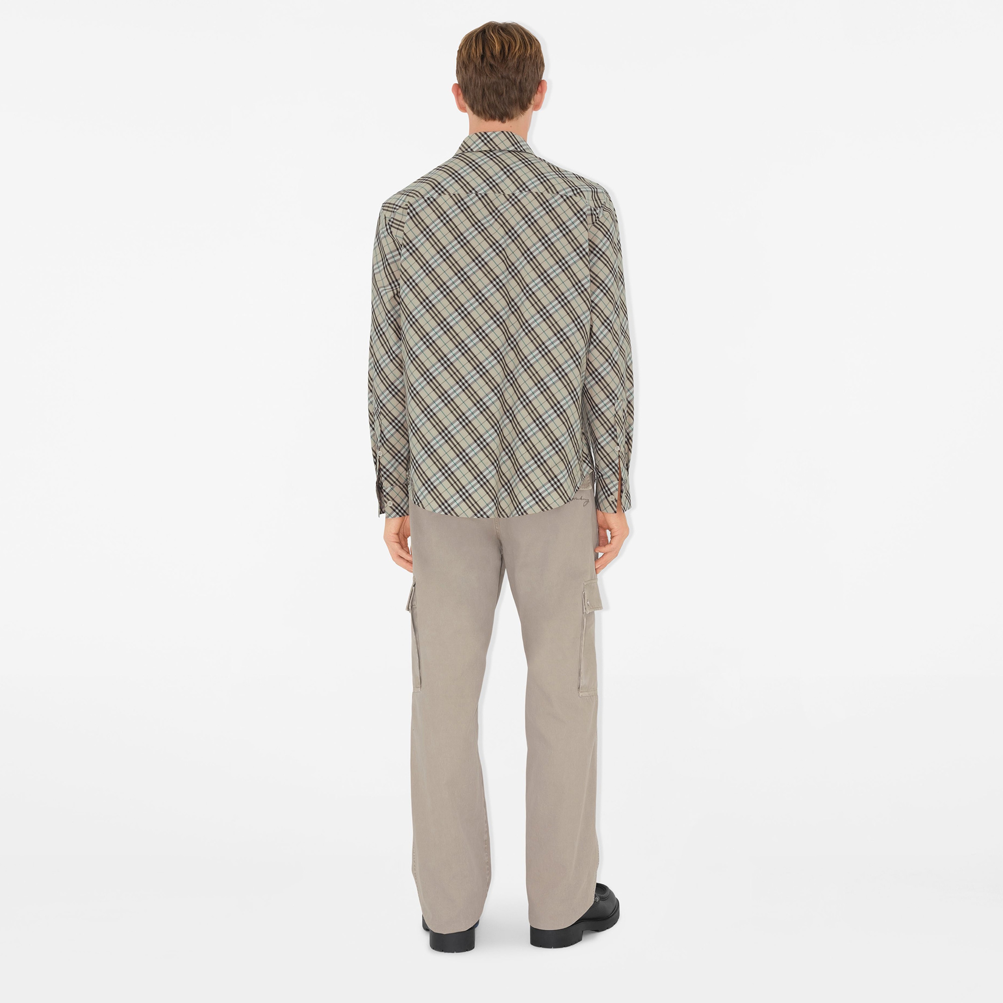 Burberry Sip Relaxed Fit Cotton Erkek Bej Gömlek