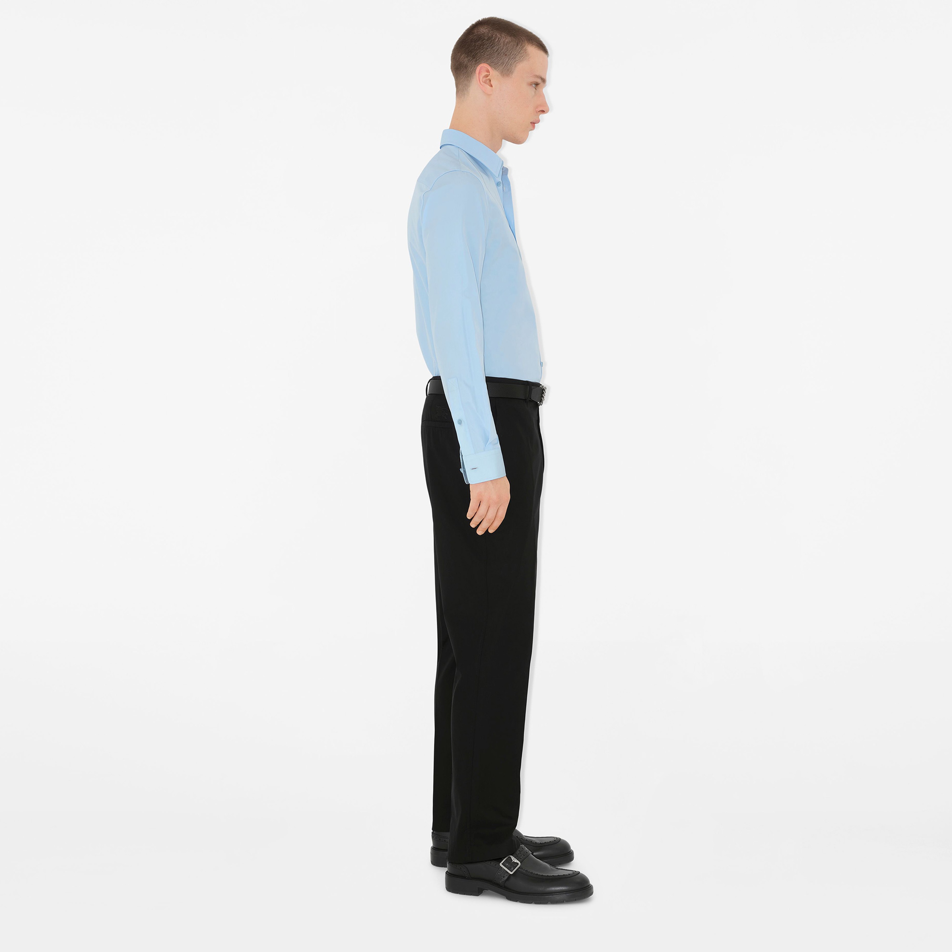 Burberry Sip Slim Fit Cotton Formal Erkek Mavi Gömlek