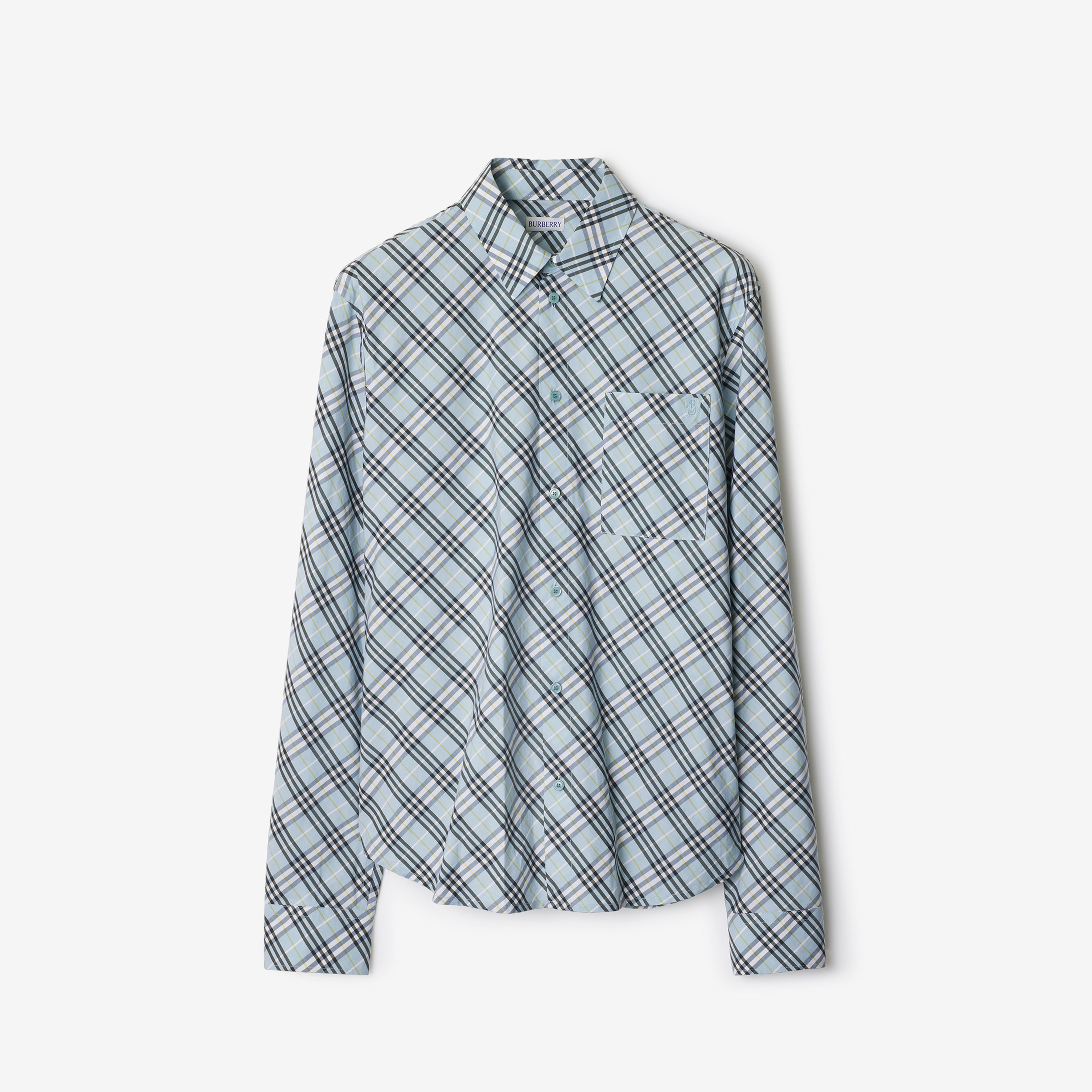 Burberry Sip Relaxed Fit Cotton Erkek Krem Gömlek