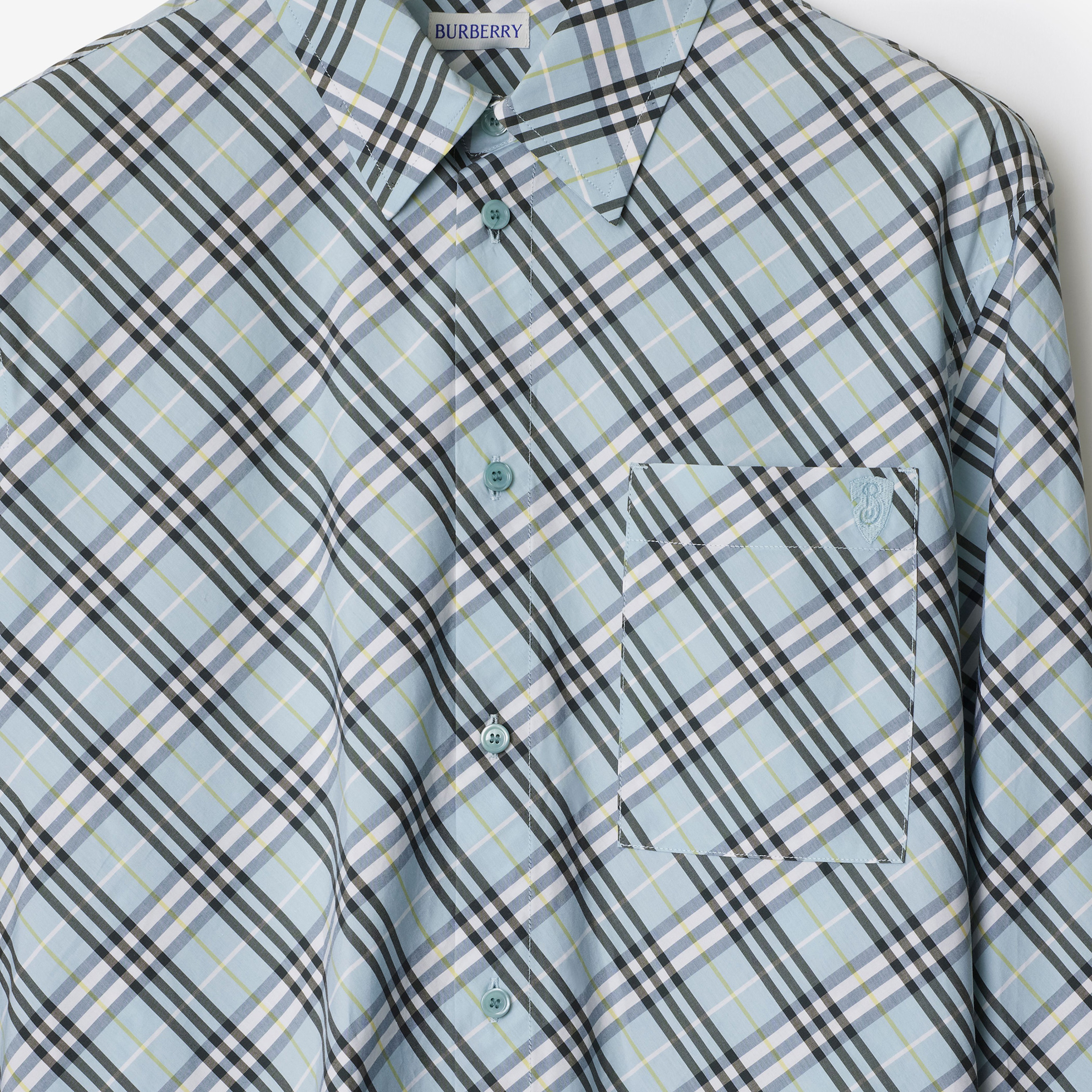 Burberry Sip Relaxed Fit Cotton Erkek Krem Gömlek