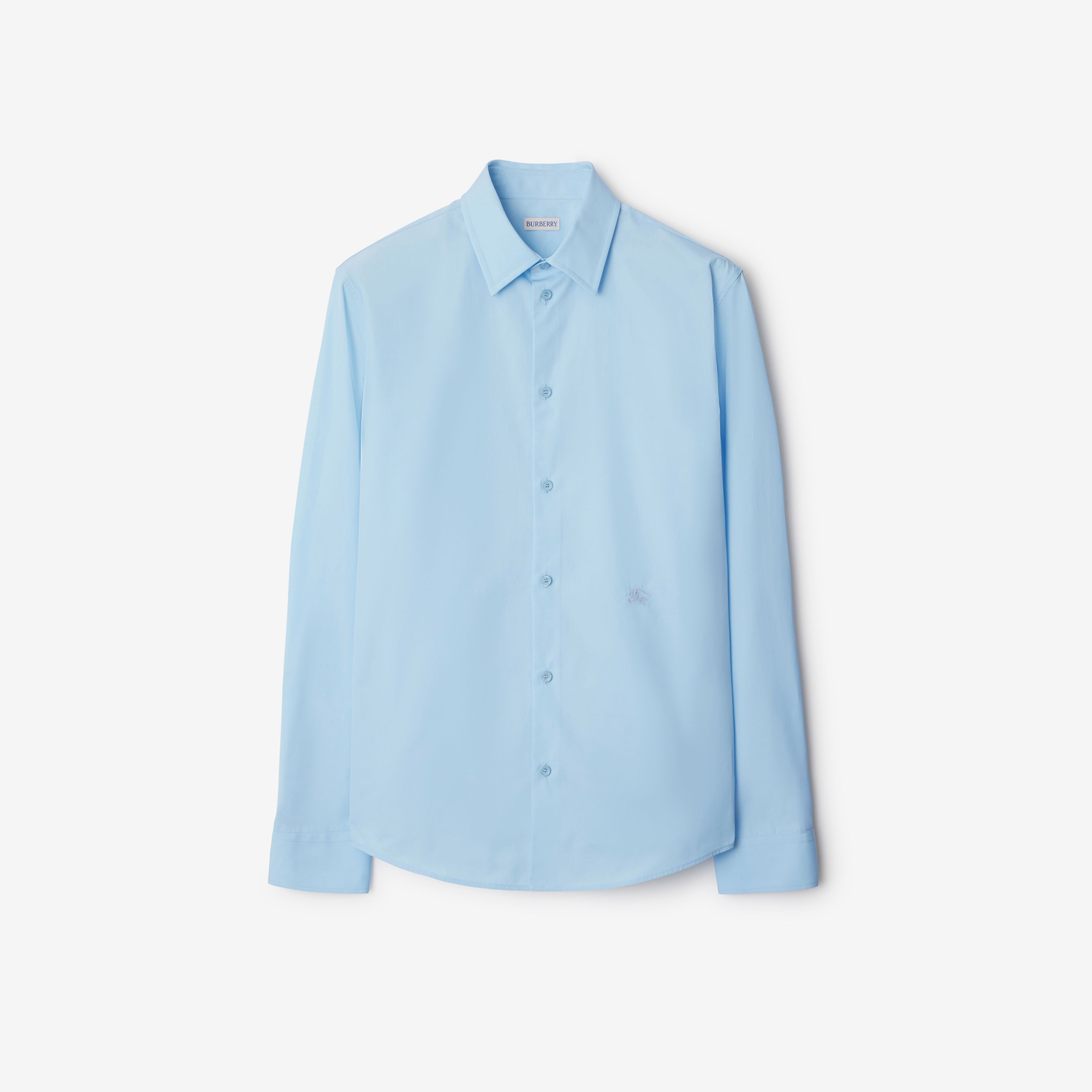 Burberry Sip Slim Fit Cotton Formal Erkek Mavi Gömlek