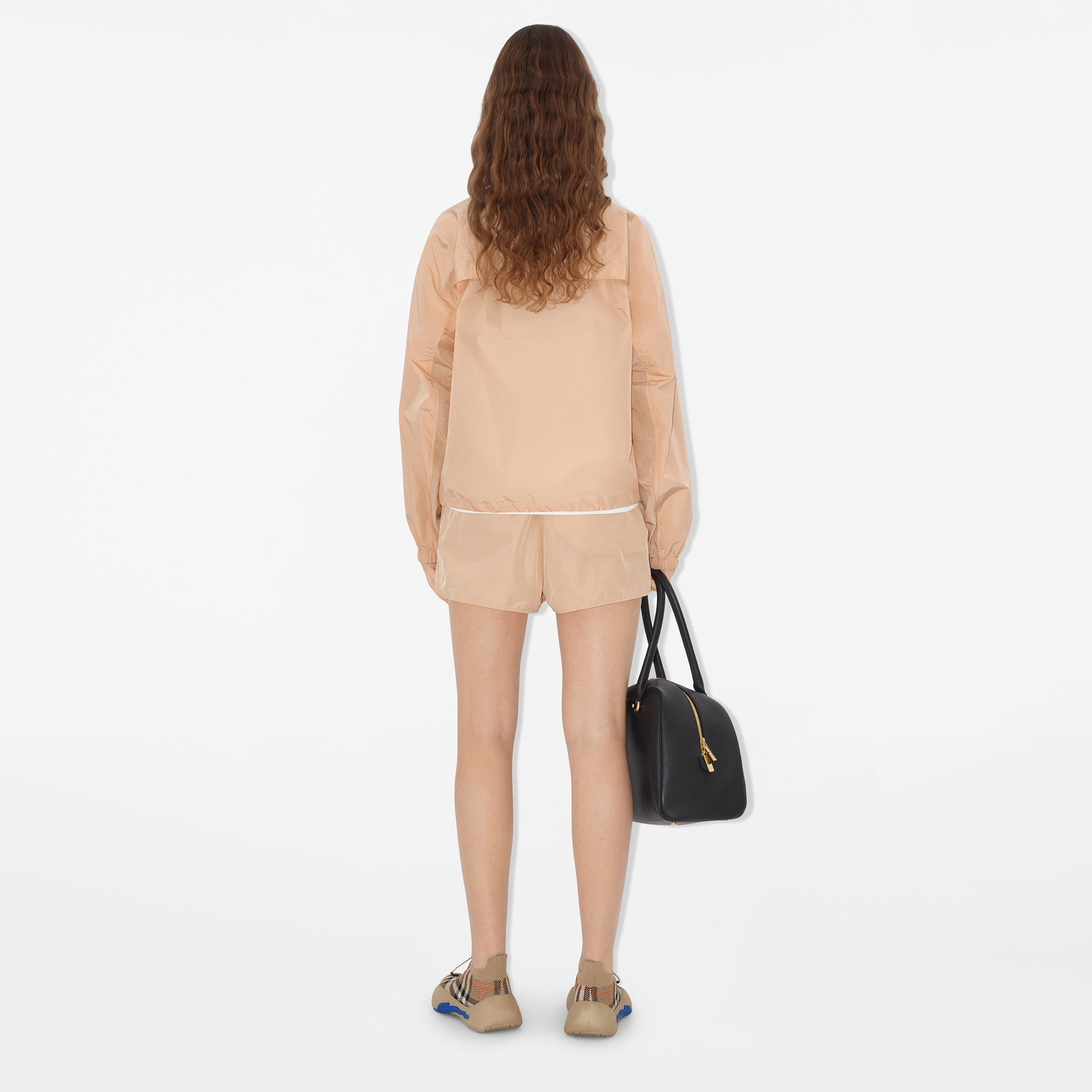 Burberry Giu Nylon Cotton Kadın Krem Mont