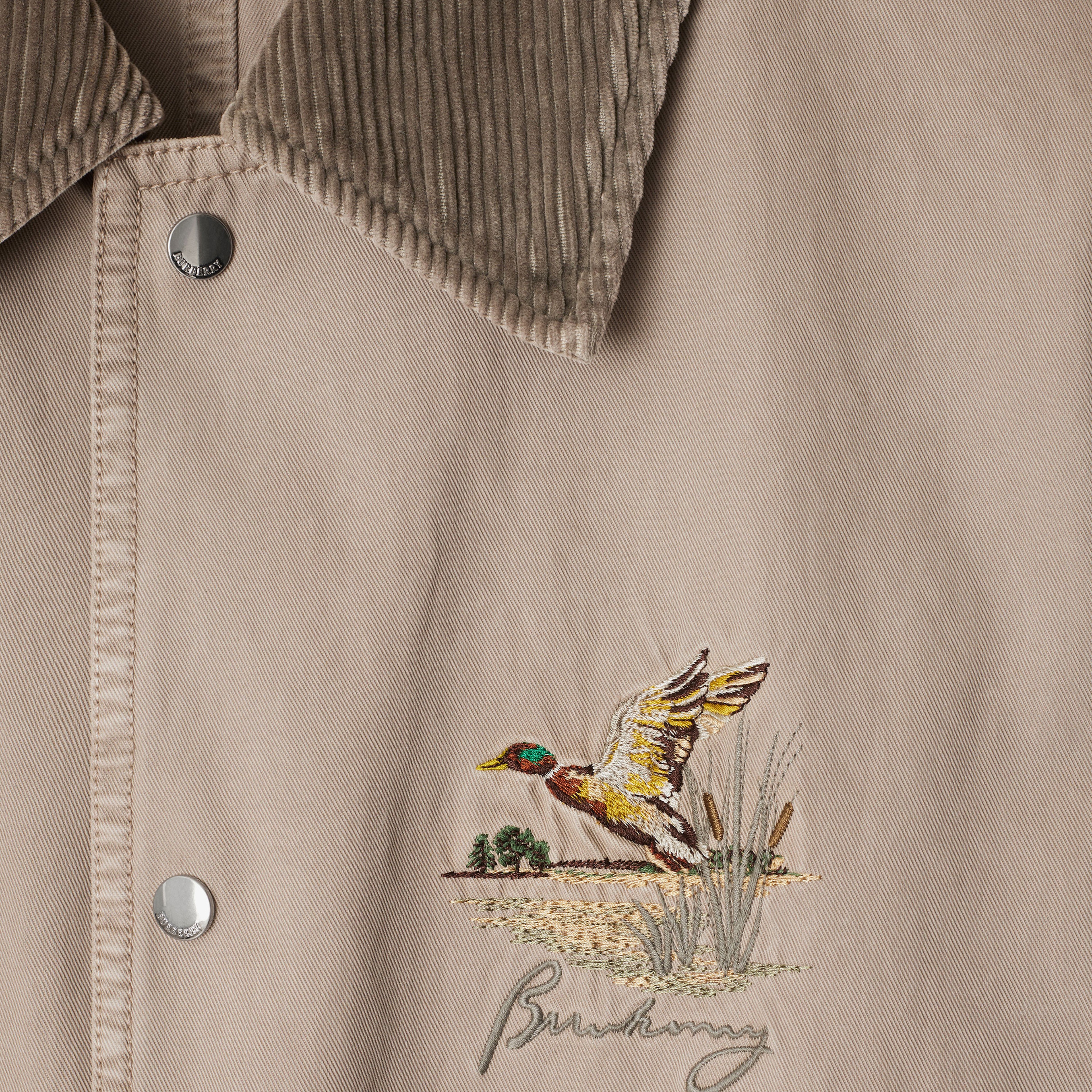 Burberry Casual Cotton Field Erkek Krem Mont