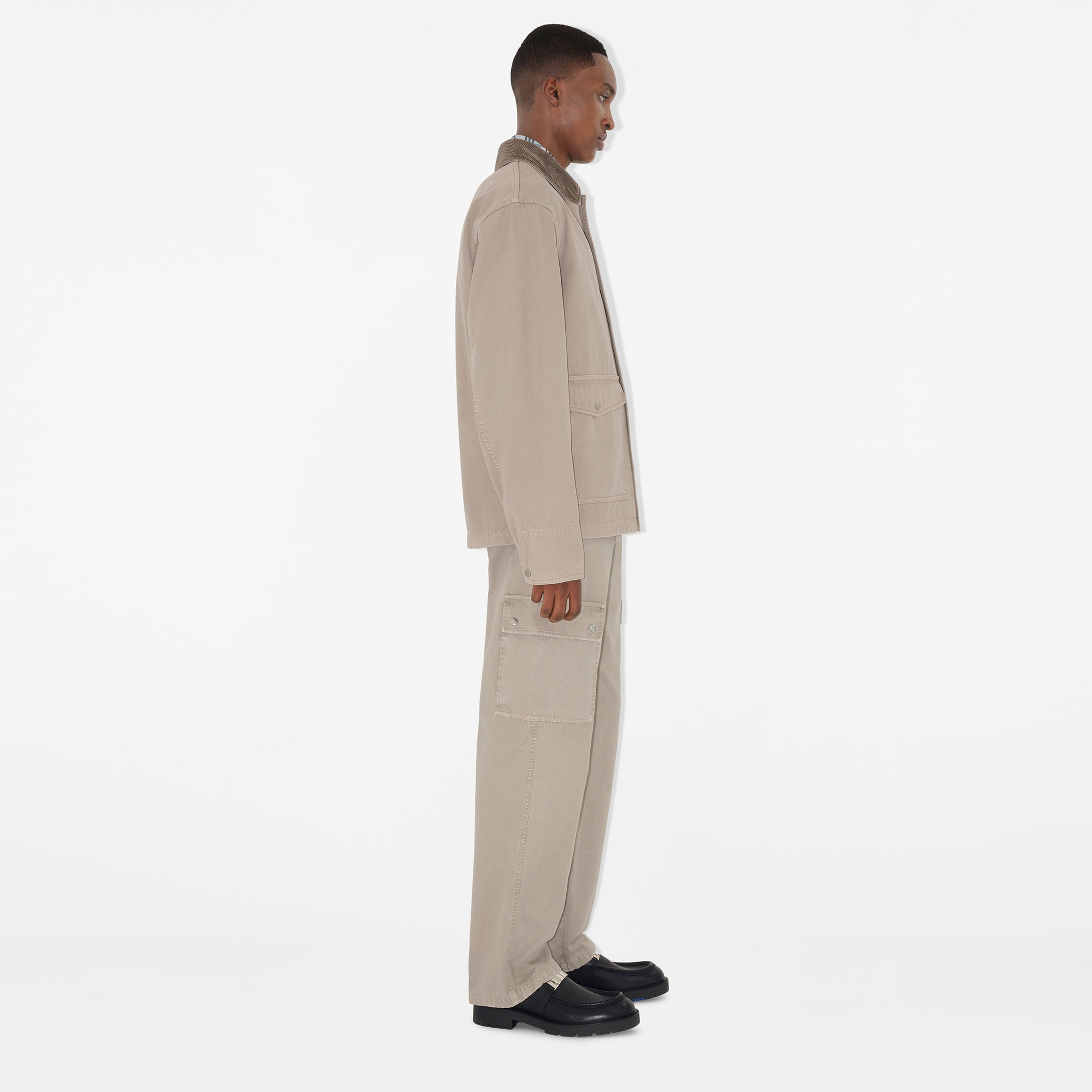 Burberry Casual Cotton Field Erkek Krem Mont