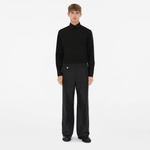 Burberry Slim Fit Cotton Silk Tuxedo Erkek Siyah Gömlek