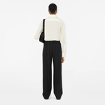 Burberry Regular Fit Silk Tuxedo Kadın Beyaz Gömlek