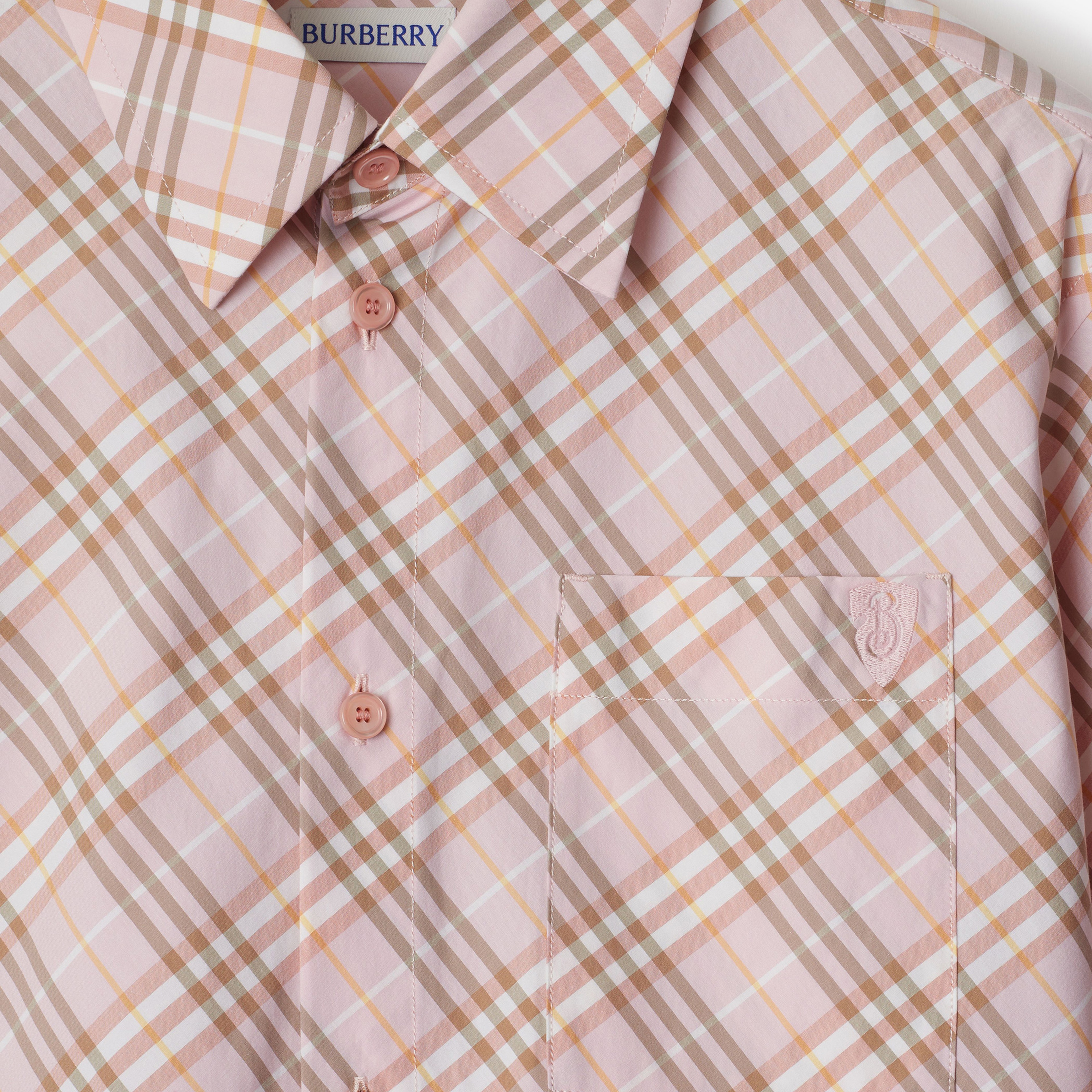 Burberry Sip Cotton Kadın Krem Gömlek