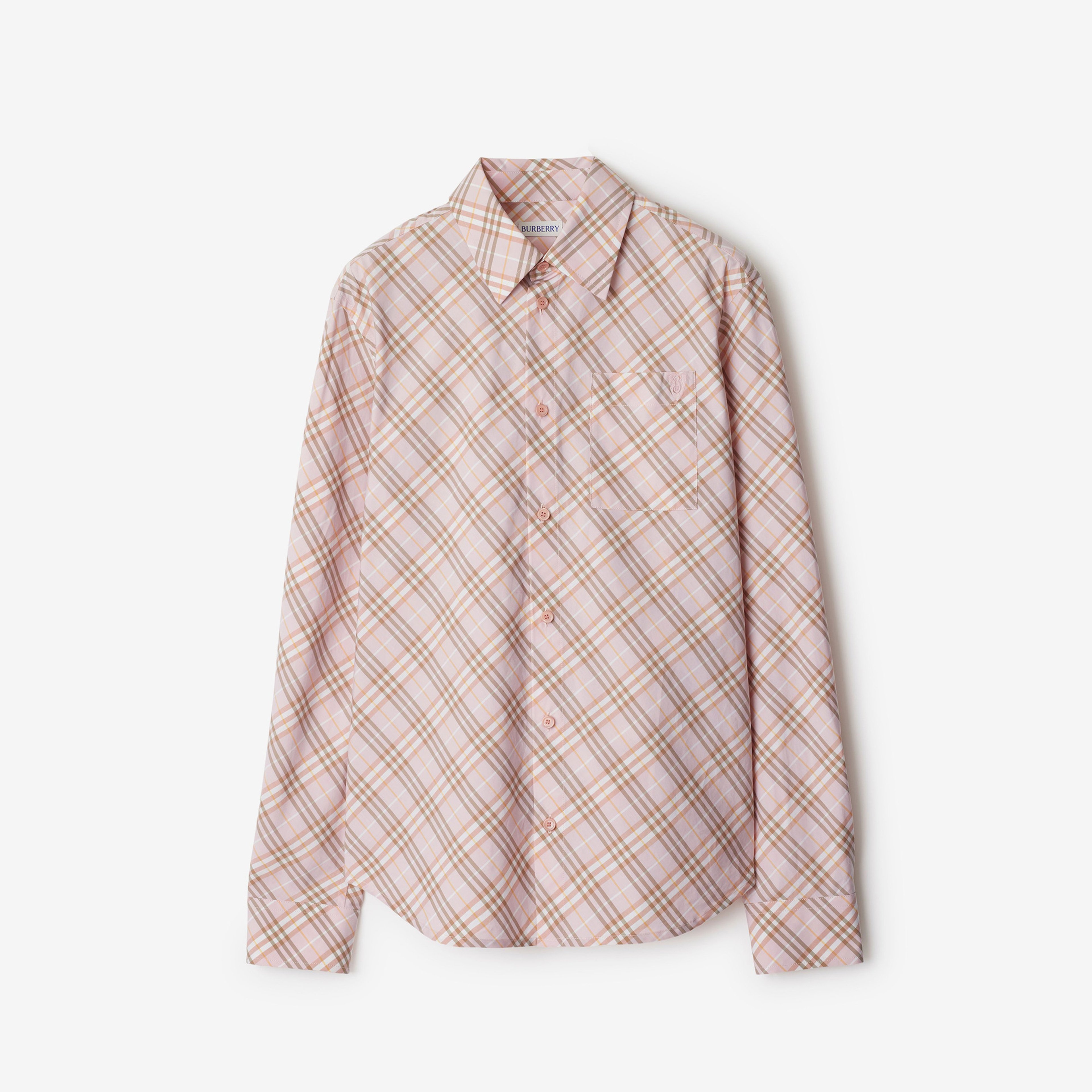 Burberry Sip Cotton Kadın Krem Gömlek