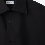 Burberry Slim Fit Cotton Silk Tuxedo Erkek Siyah Gömlek