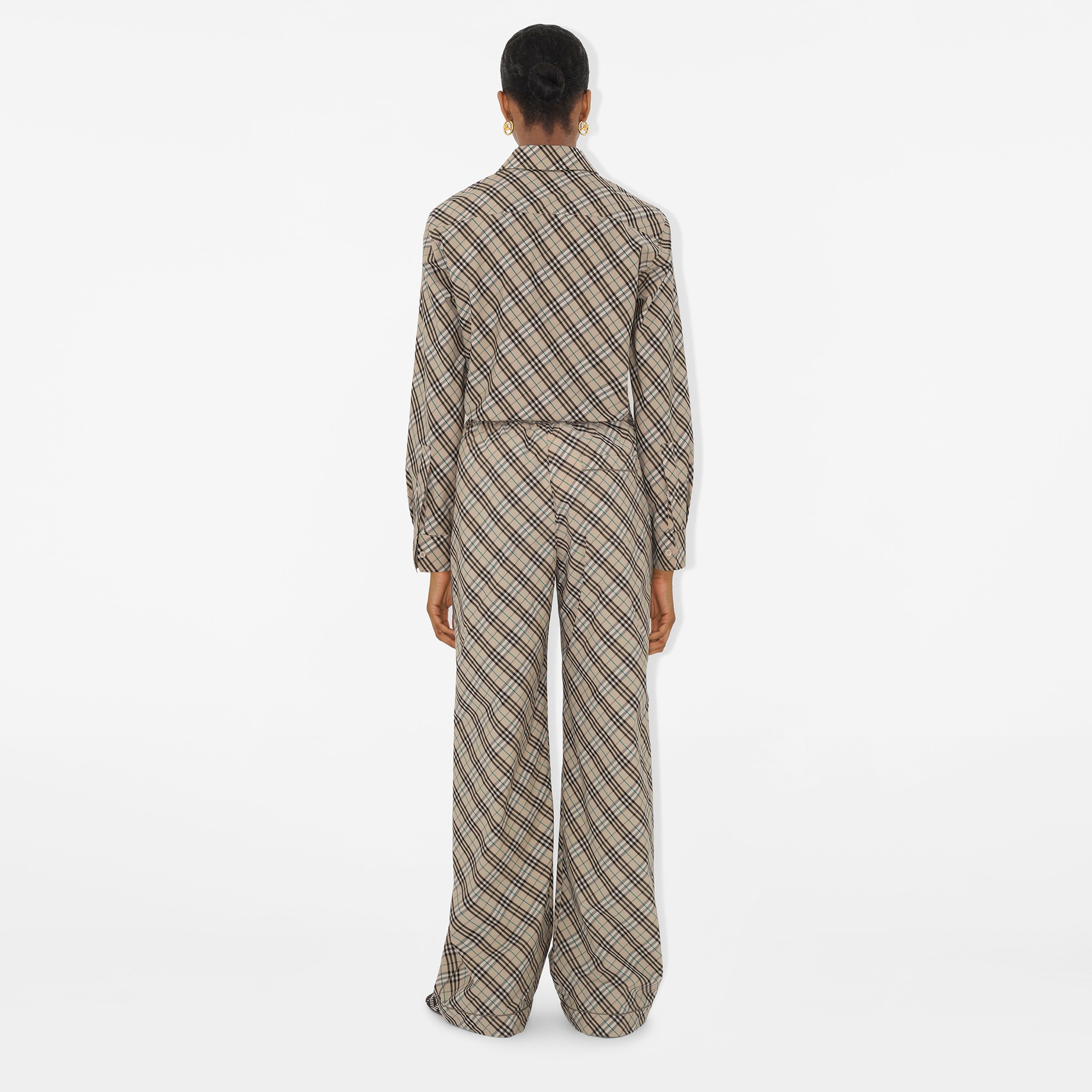 Burberry Sip Cotton Kadın Bej Gömlek