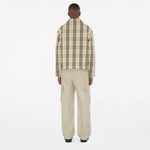 Burberry Cas Cotton Harrington Erkek Bej Mont