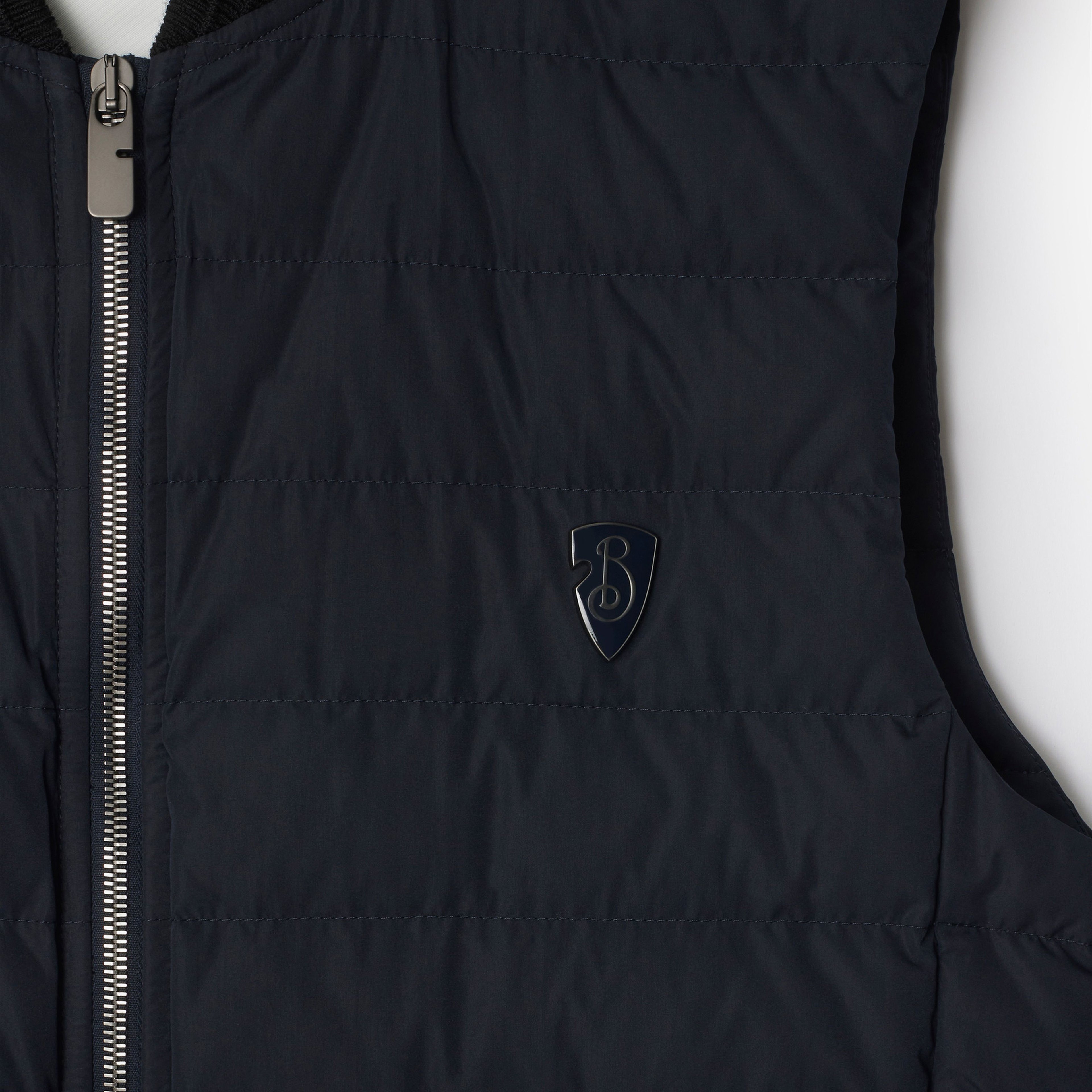 Burberry Tec Puffer Gilet Erkek Mavi Mont