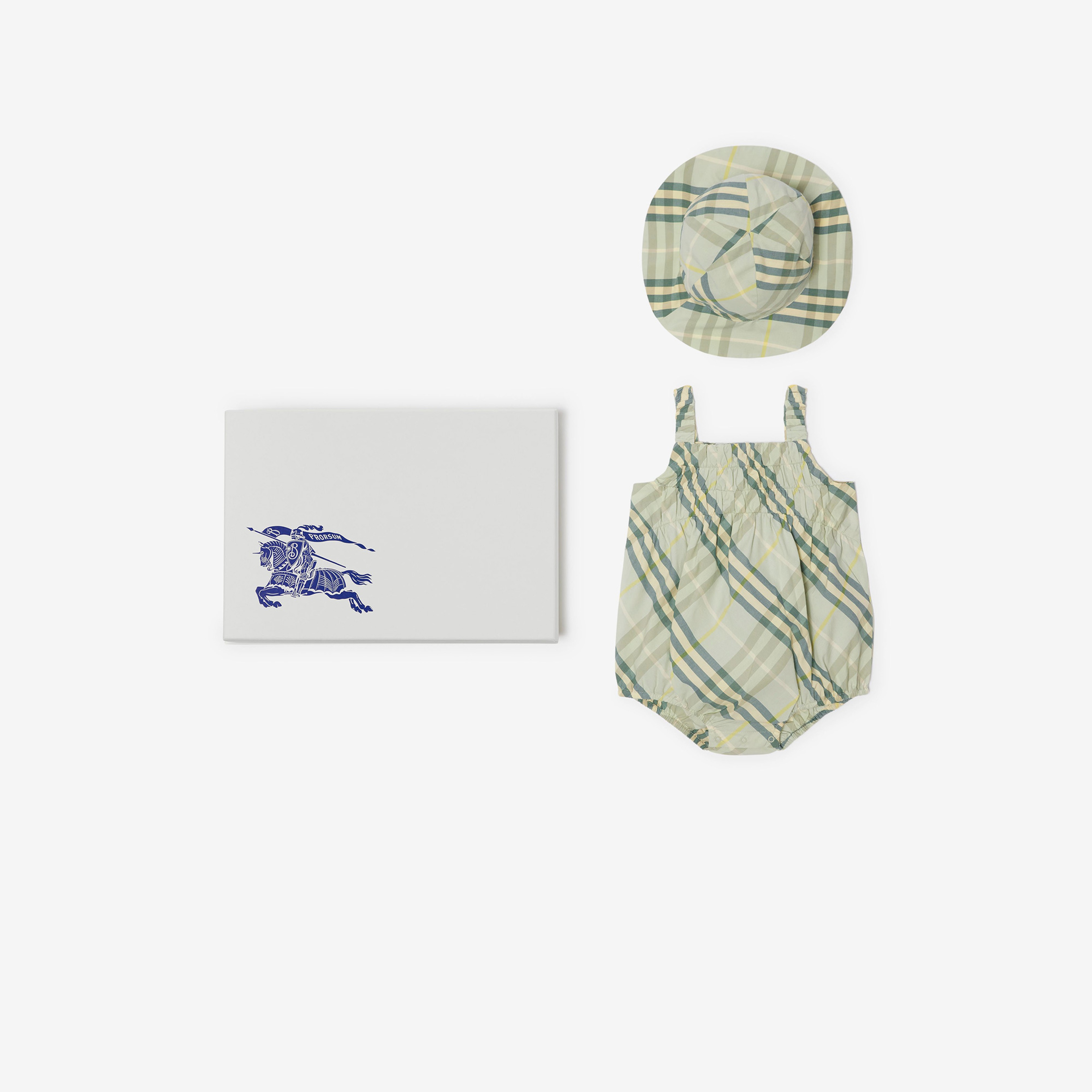 Burberry Raye Set Cotton Two-Piece Çocuk Krem Hediye Seti