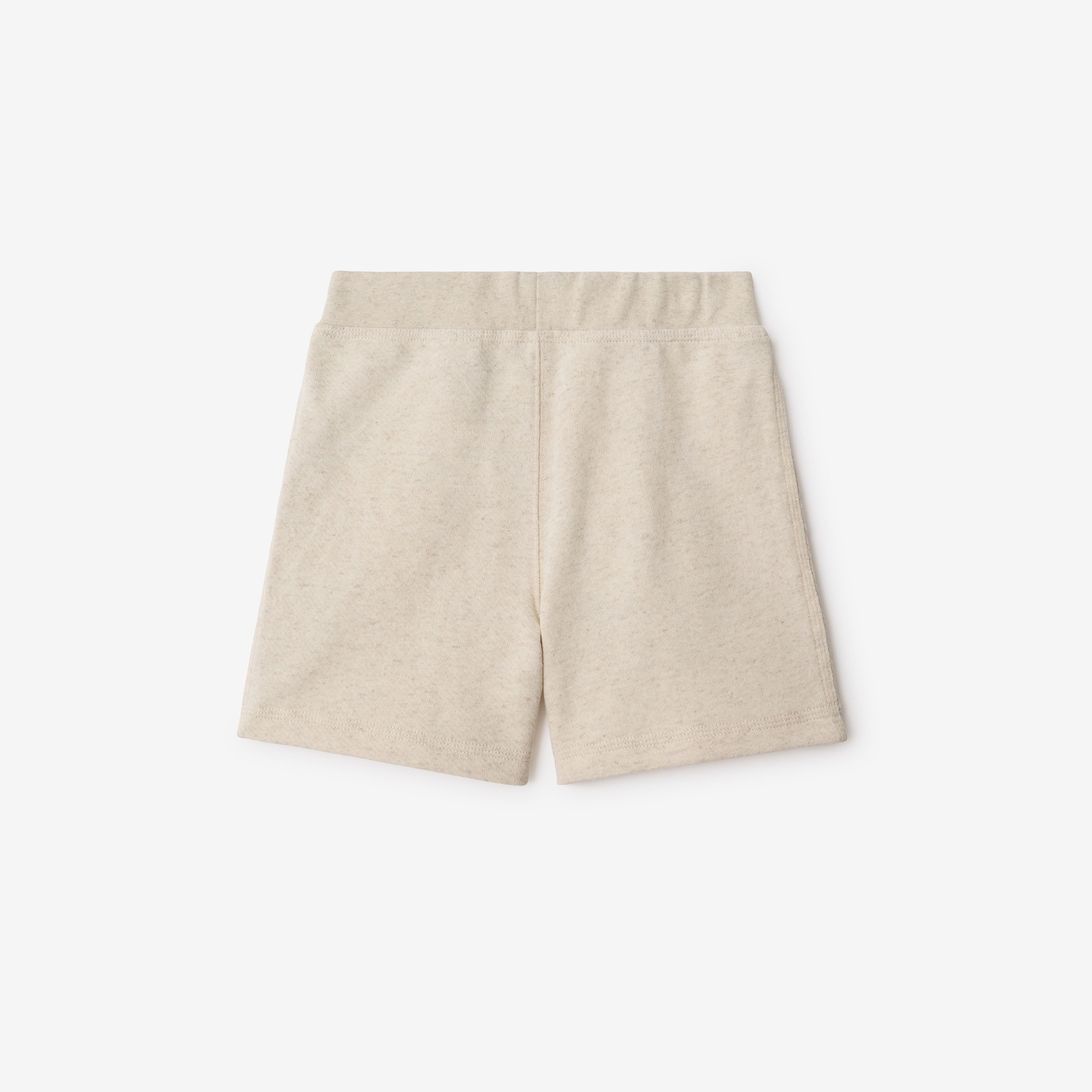 Burberry Nixon Logo Cotton Linen Çocuk Krem Şort