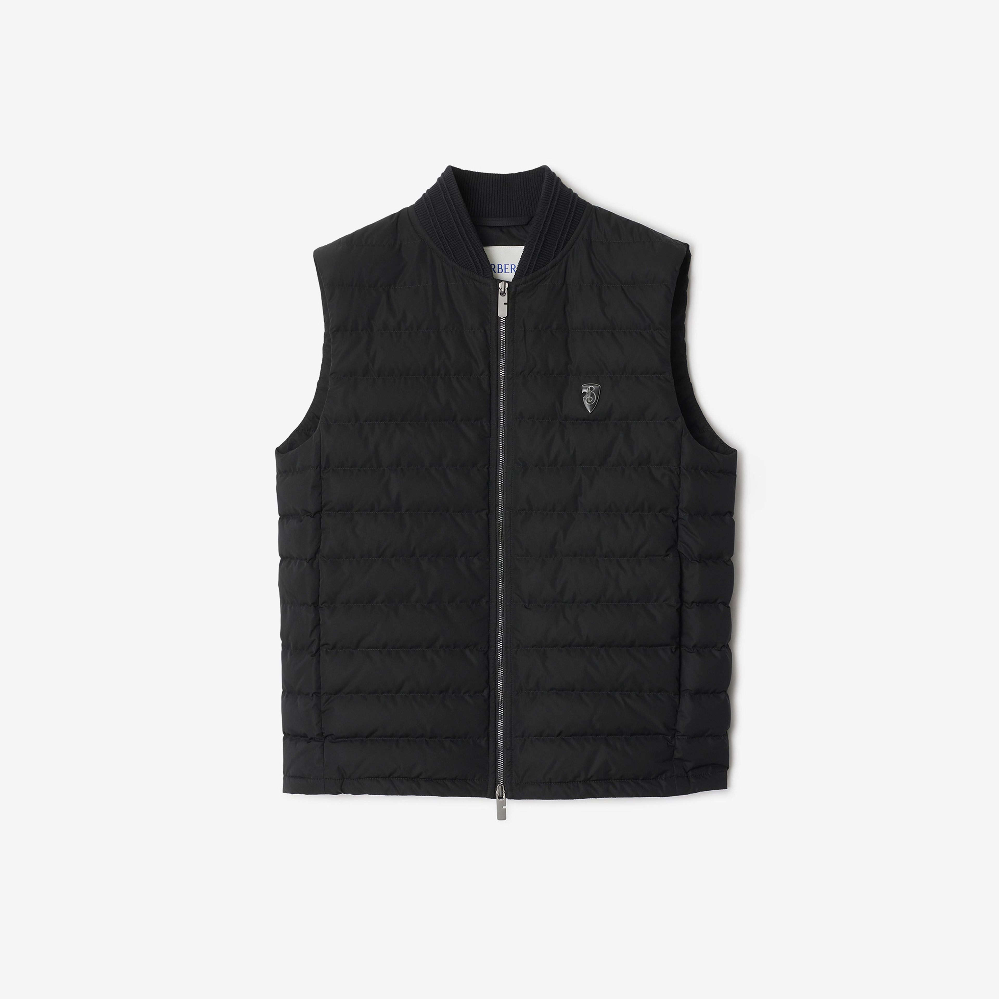 Burberry Tec Puffer Gilet Erkek Siyah Mont