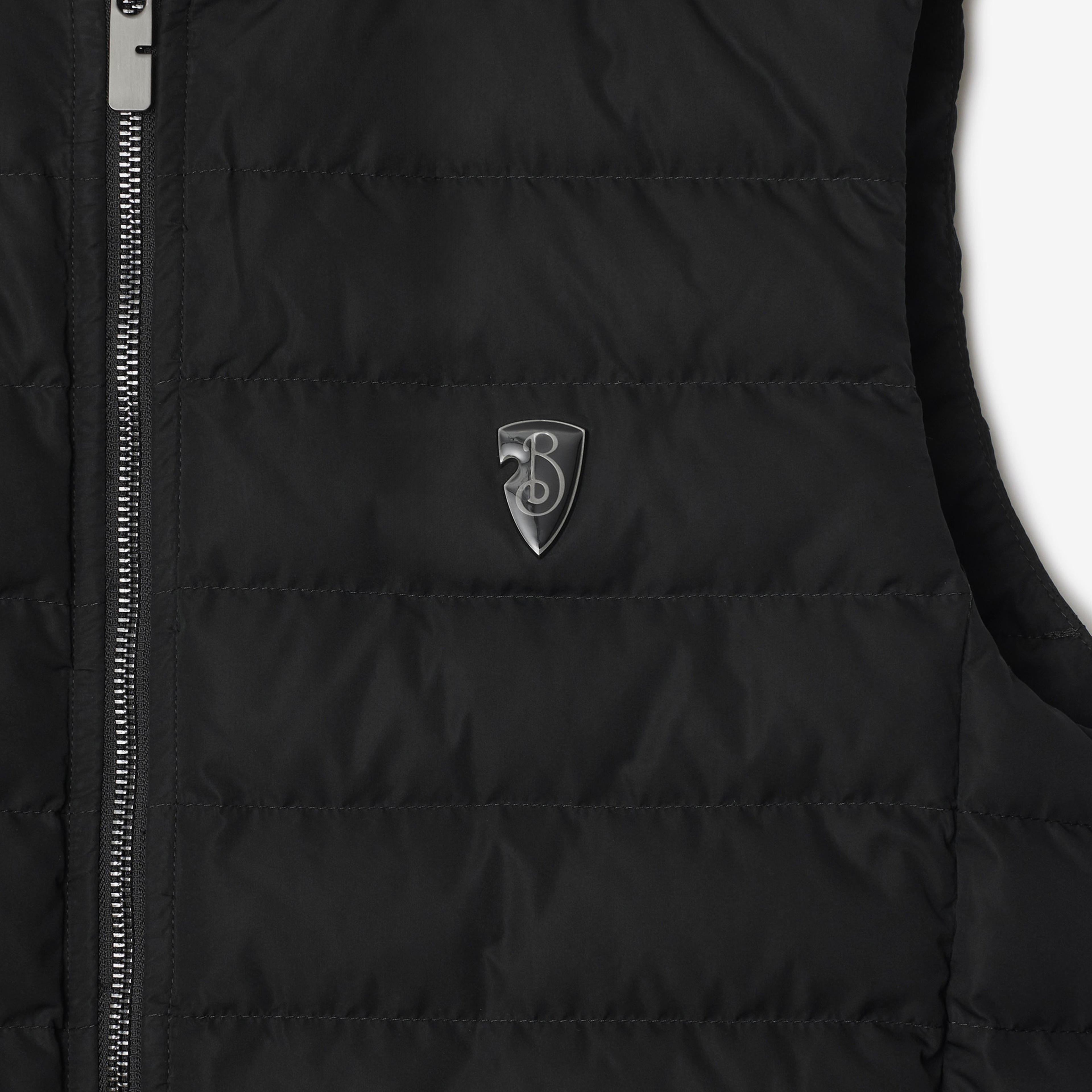 Burberry Tec Puffer Gilet Erkek Siyah Mont