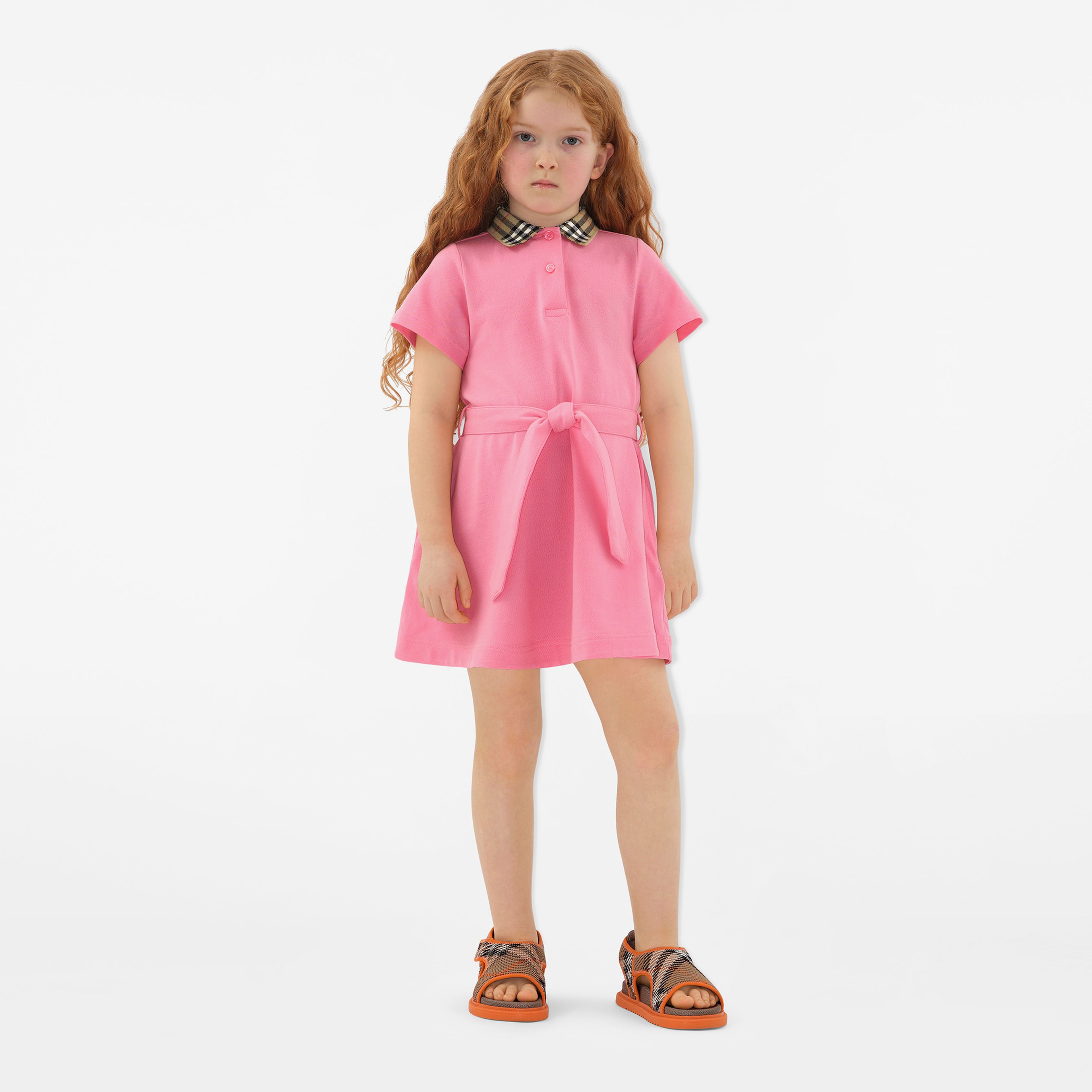 Burberry Cowley Knit Çocuk Bej Sandalet